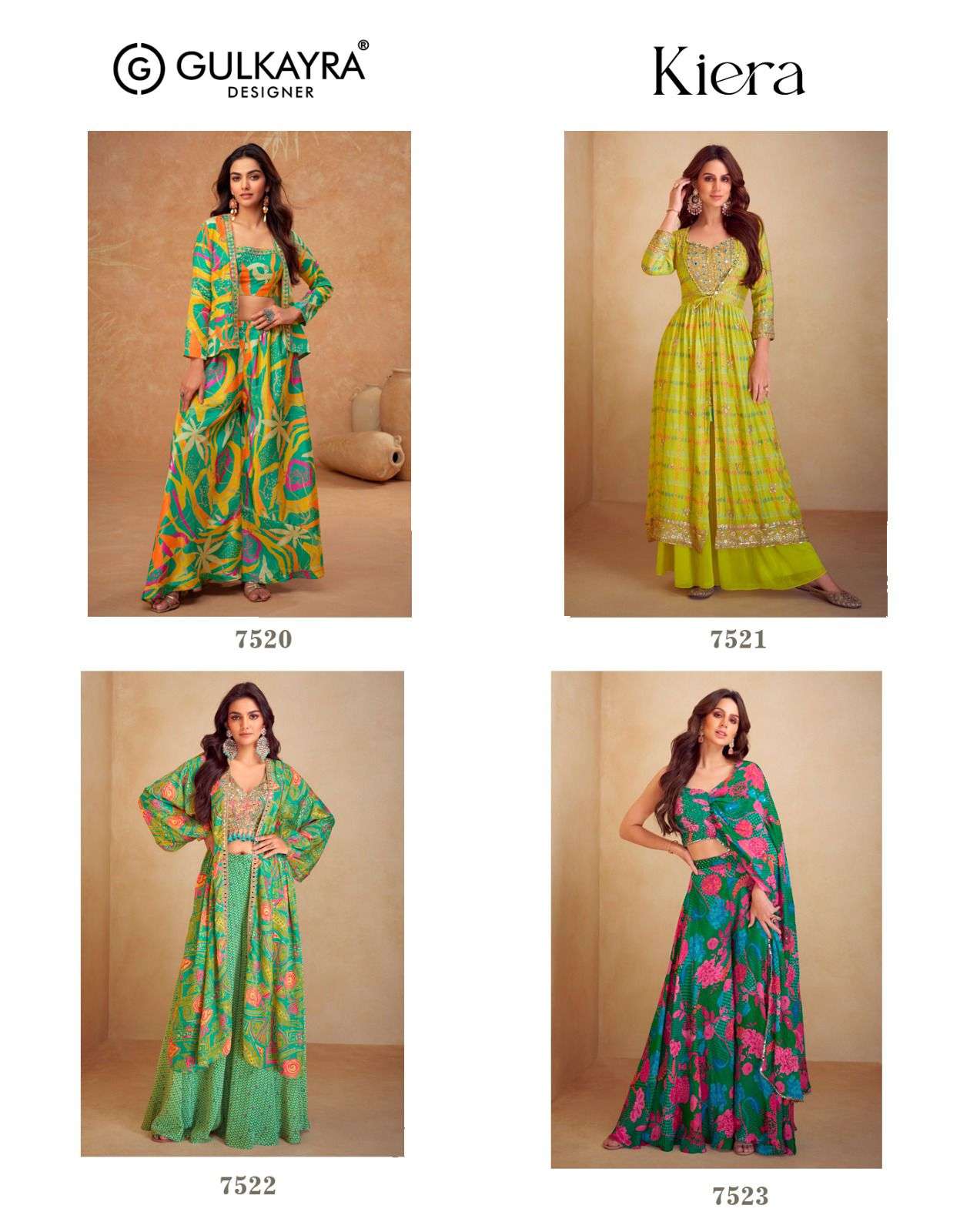 KIERA BY GULKAYRA DESIGNER IN REAL CHINON SILK WITH DIGITAL PRINT AND EMNROIDERY WORK 