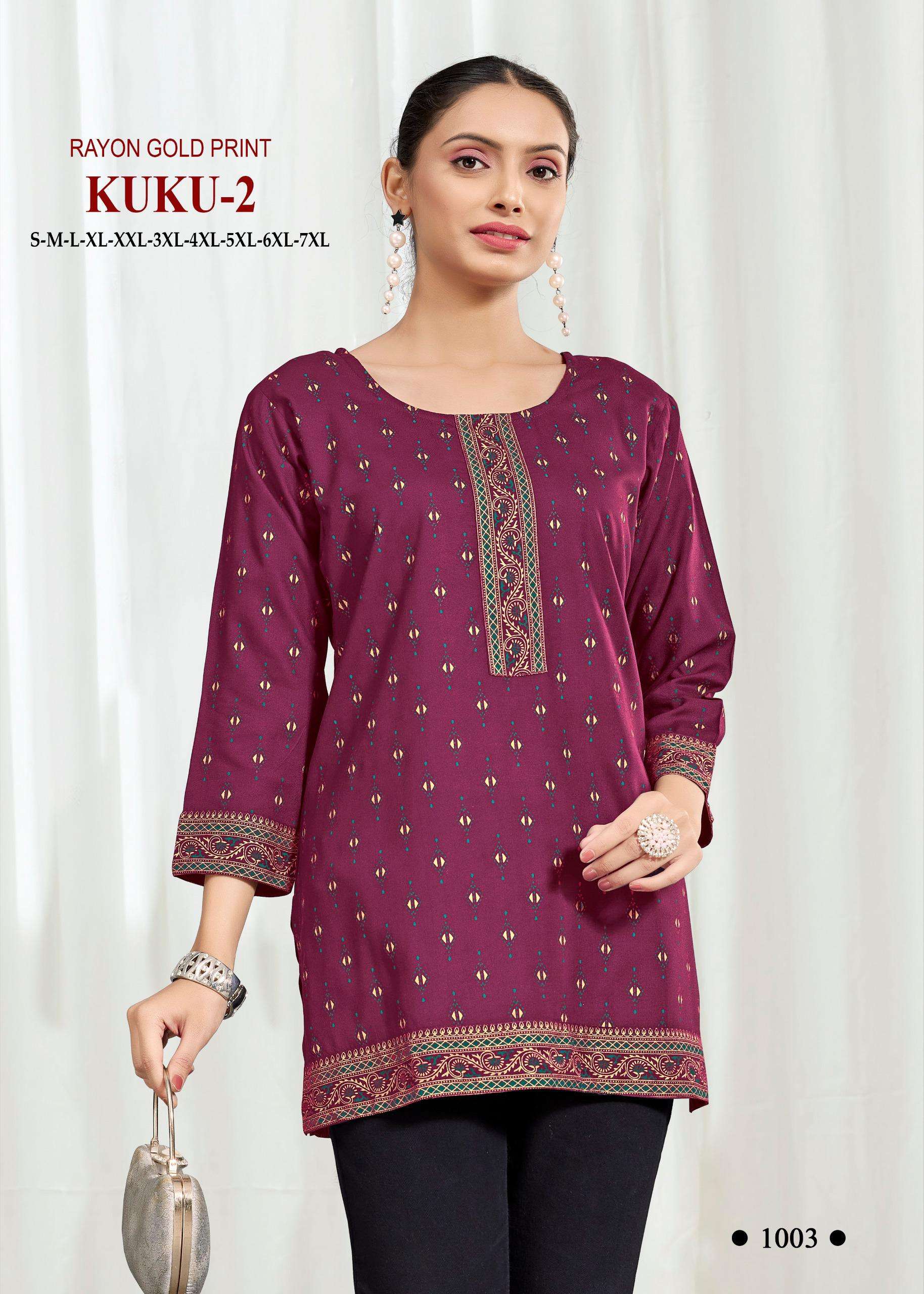 KUKU-2 BY TEXOFAB IN HEAVY RAYON BOMBAY PATTERN MULTI EMBROIDERY SEQUENCE WORK 