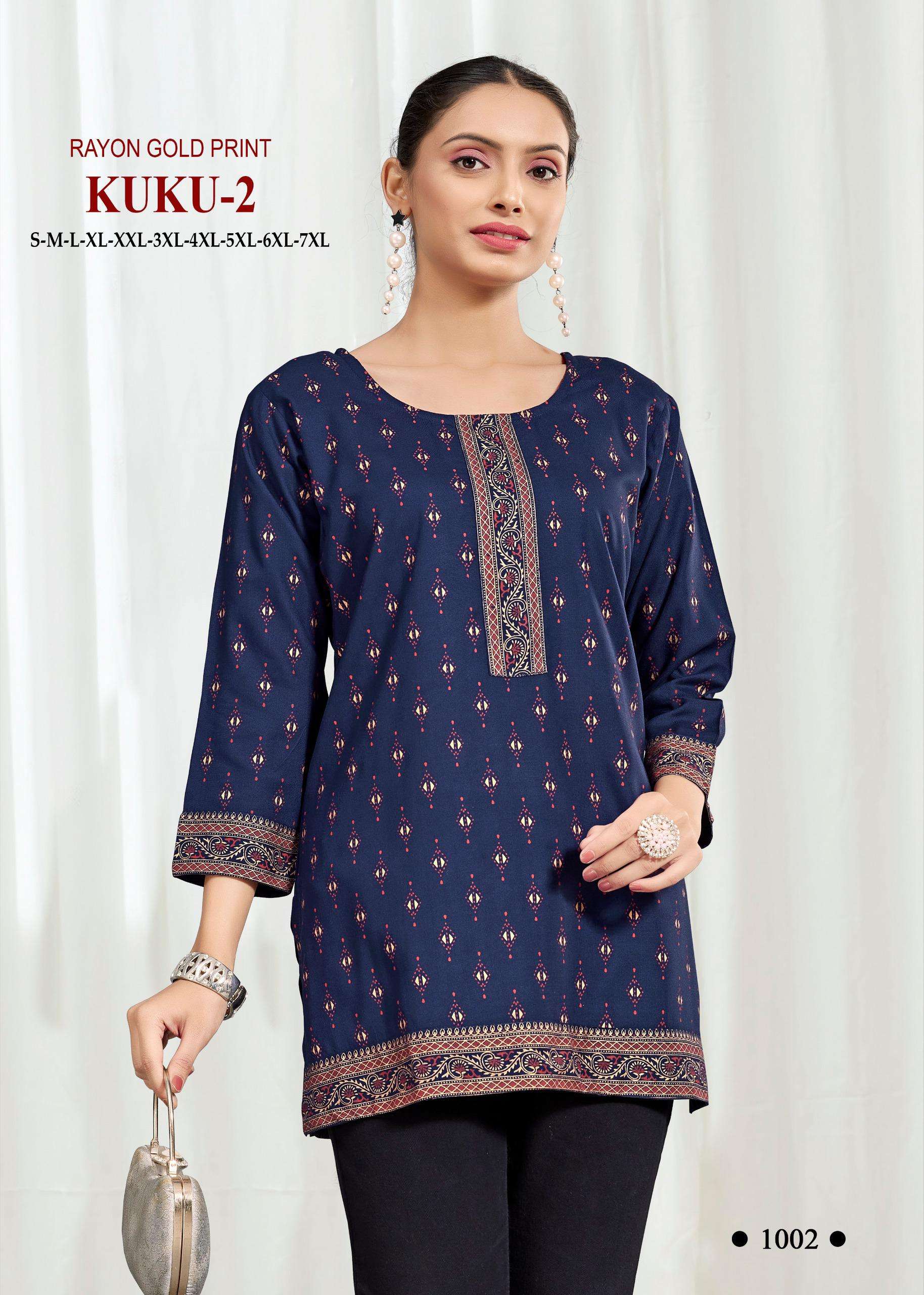KUKU-2 BY TEXOFAB IN HEAVY RAYON BOMBAY PATTERN MULTI EMBROIDERY SEQUENCE WORK 