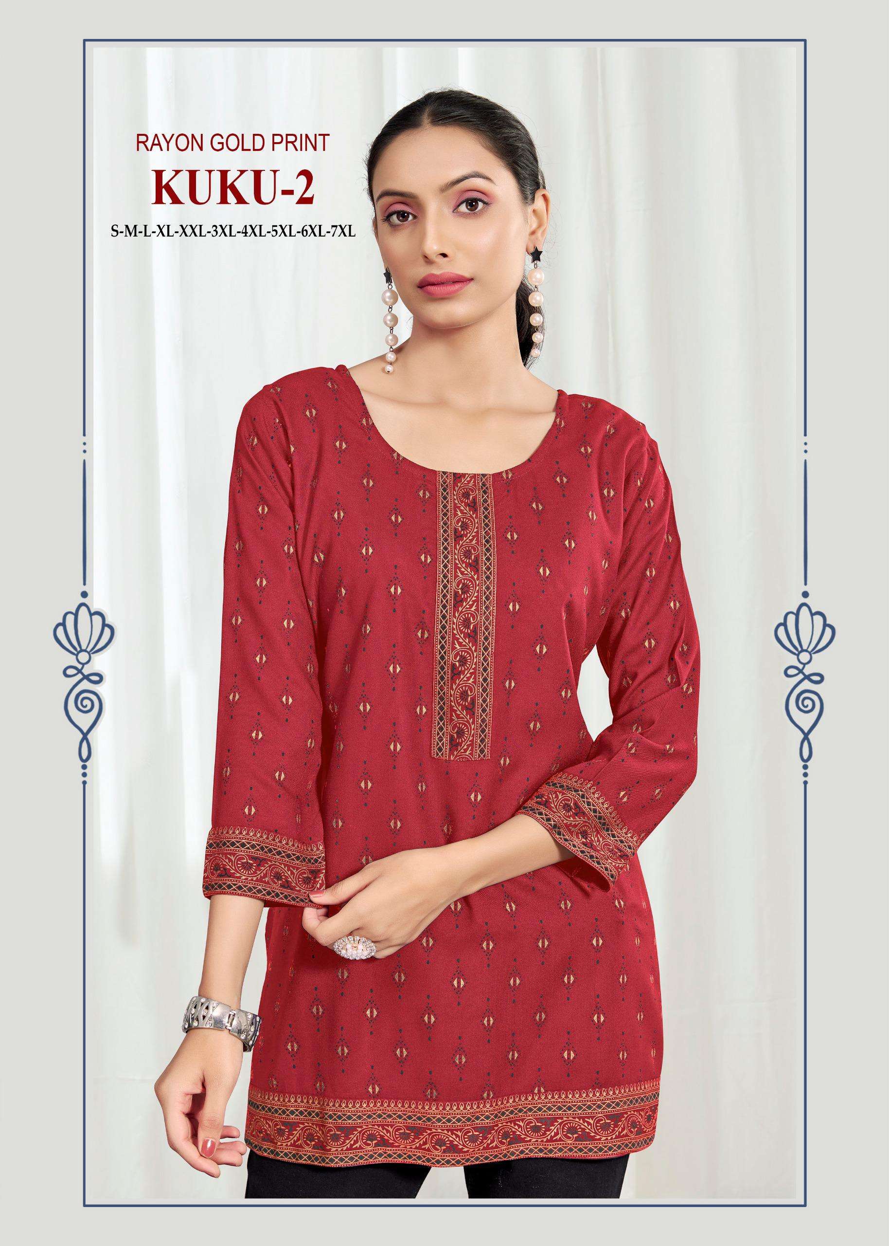 KUKU-2 BY TEXOFAB IN HEAVY RAYON BOMBAY PATTERN MULTI EMBROIDERY SEQUENCE WORK 