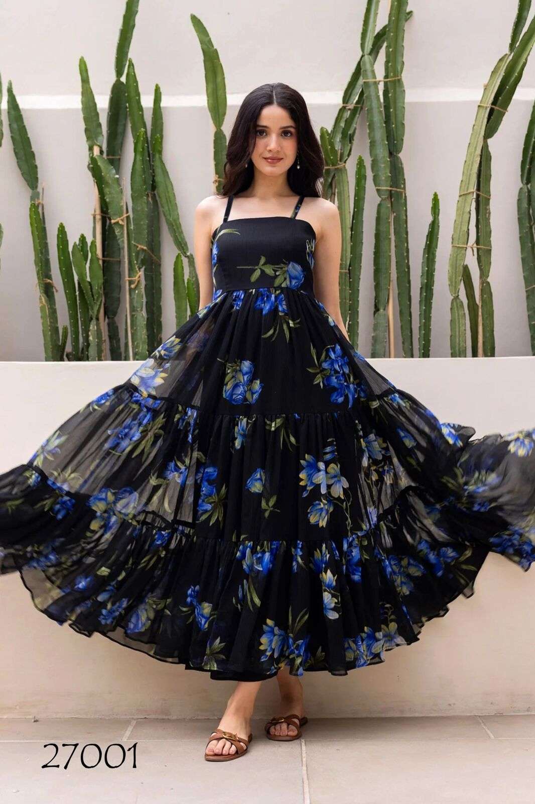 LUCAYA VOL-27 BY TEXOFAB IN FAUX GEORGETTE WITH HEAVY DIGITAL PRINTED GOWN 