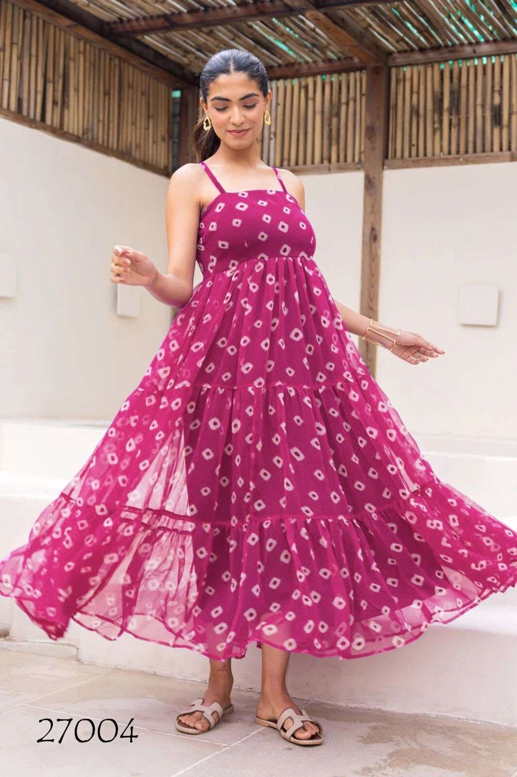 LUCAYA VOL-27 BY TEXOFAB IN FAUX GEORGETTE WITH HEAVY DIGITAL PRINTED GOWN 