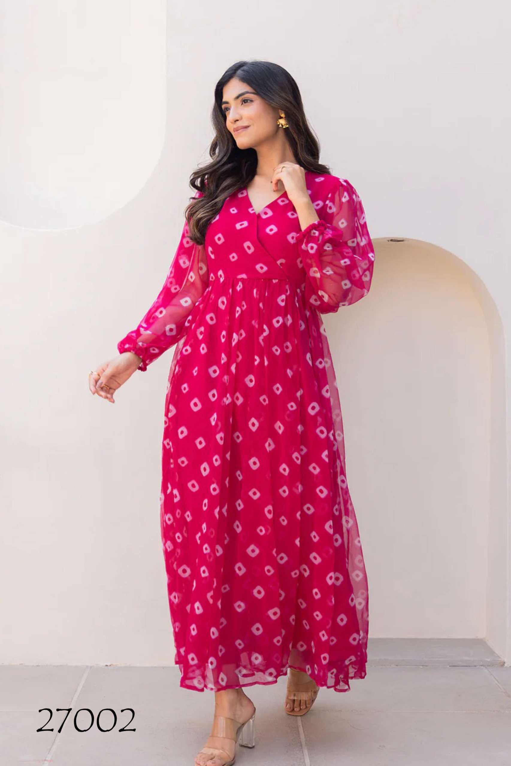 LUCAYA VOL-27 BY TEXOFAB IN FAUX GEORGETTE WITH HEAVY DIGITAL PRINTED GOWN 