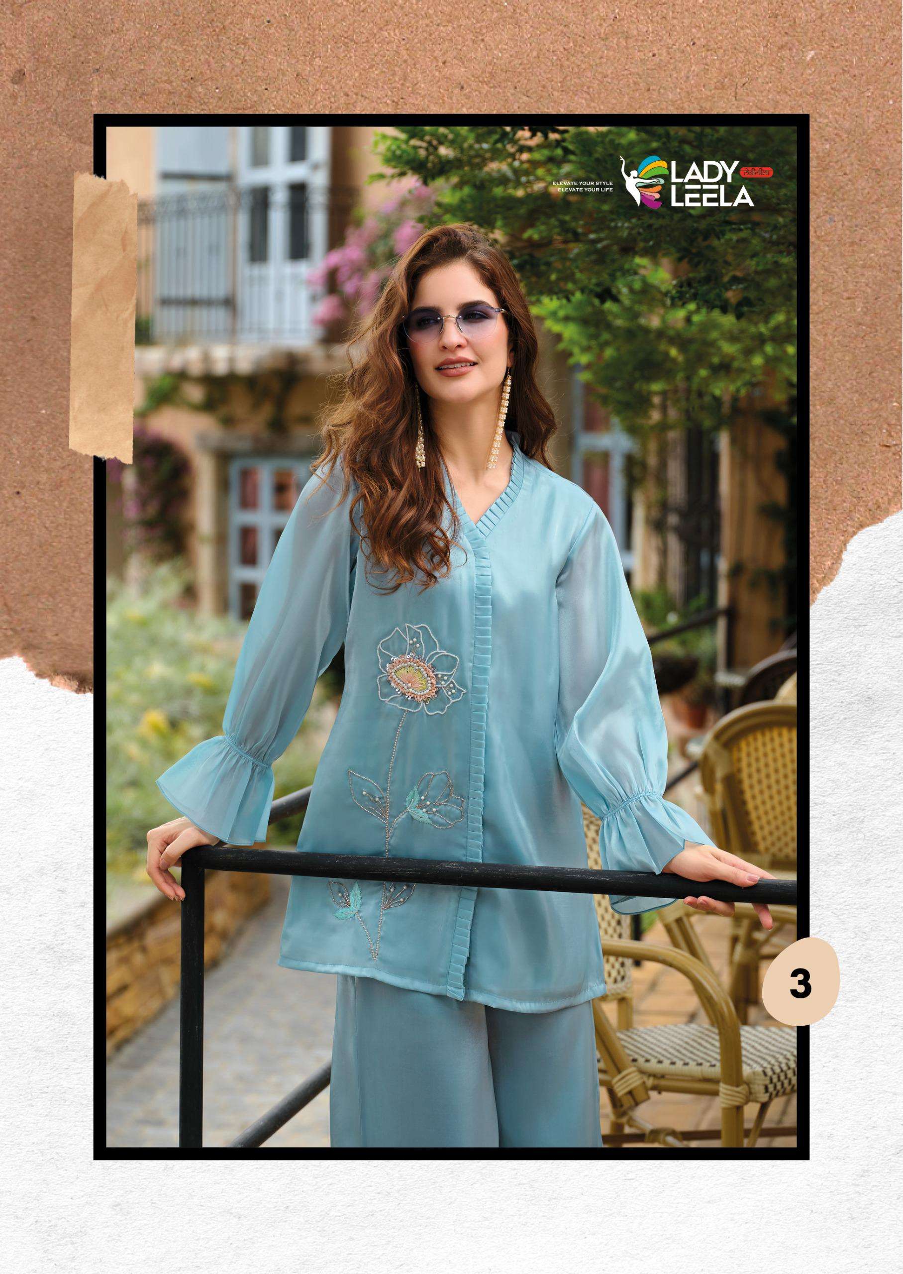 MARBLES VOL-5 BY LADY LEELA IN VISCOSE FABRIC PURE HANDWORK STYLISH CO-ORD SET 