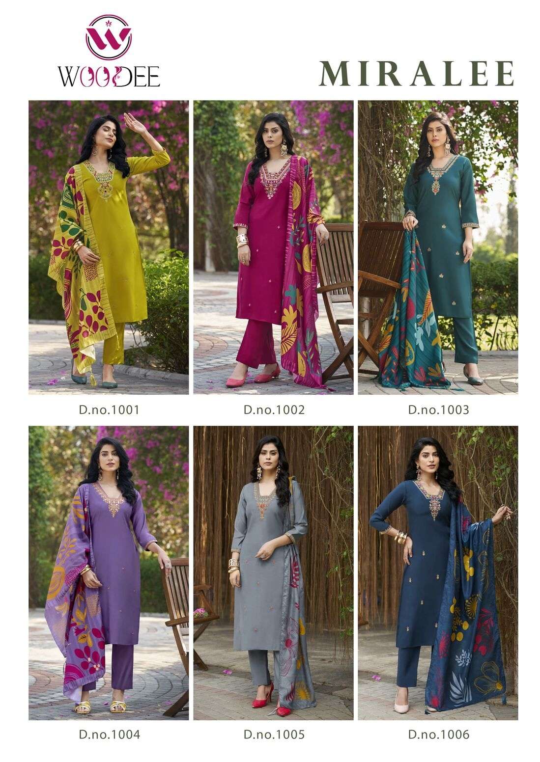 MIRALEE BY WOODEE IN PREMIUM QUALITY VISCOSE ROMAN SILK WITH SEQUENCE THREAD WORK 