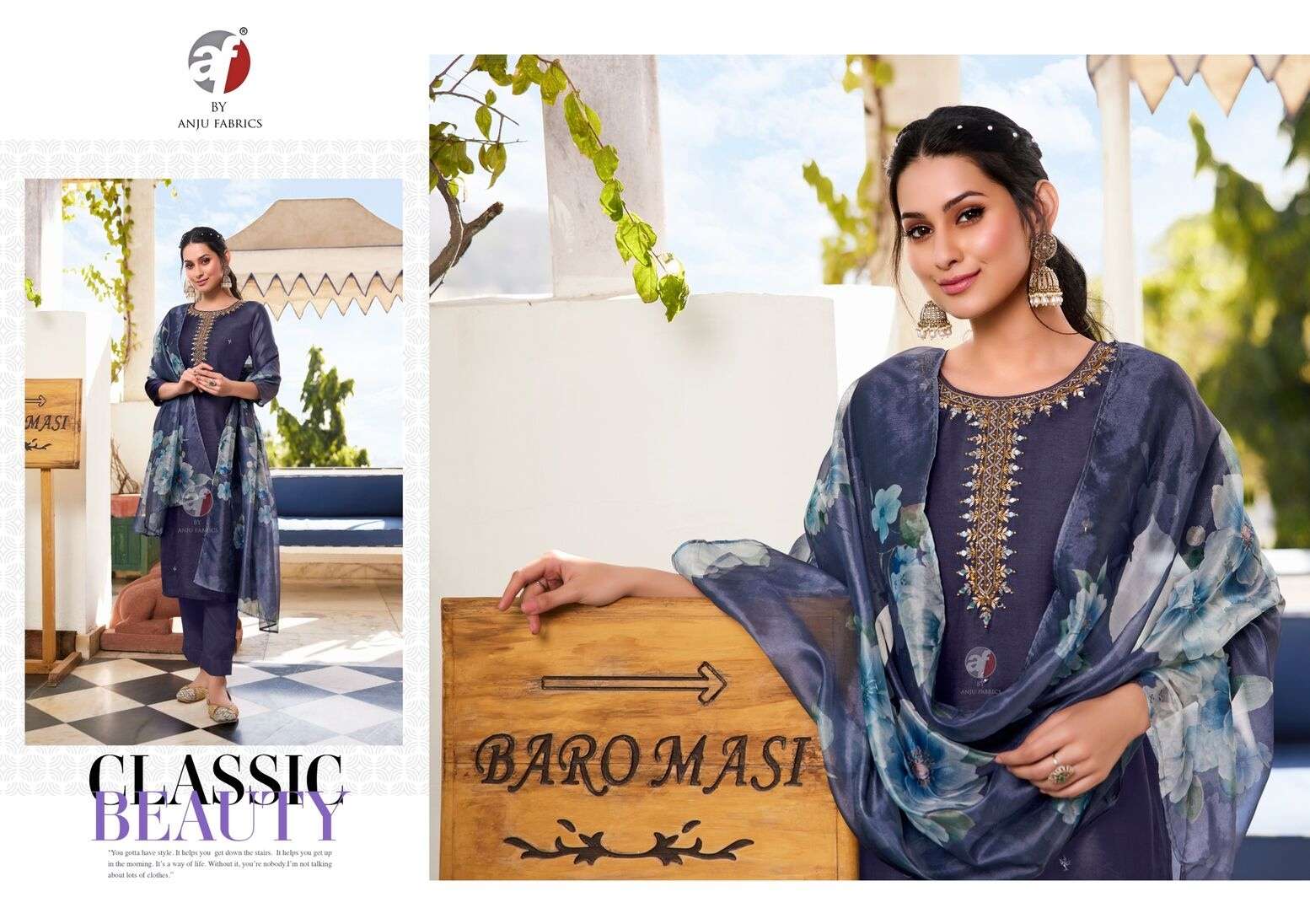NAKHRALI VOL-6 BY ANJU FABRICS IN MODAL SILK FULL STICHED KURTI PANT WITH DUPATTA 