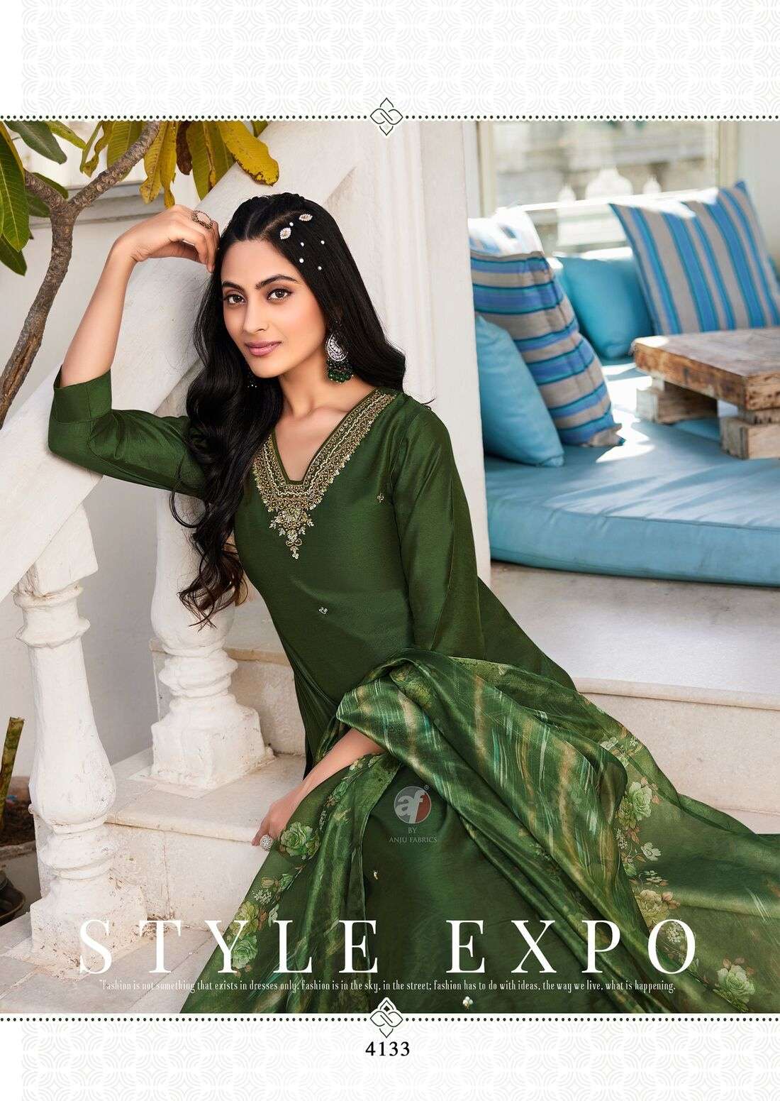 NAKHRALI VOL-6 BY ANJU FABRICS IN MODAL SILK FULL STICHED KURTI PANT WITH DUPATTA 