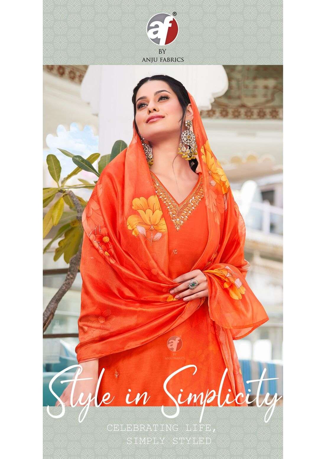 NAKHRALI VOL-6 BY ANJU FABRICS IN MODAL SILK FULL STICHED KURTI PANT WITH DUPATTA 