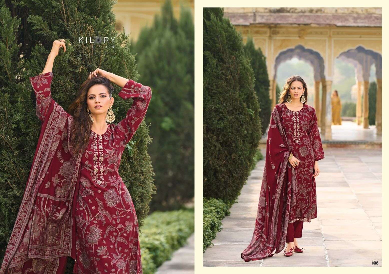 ODDNY BY KILORY TRENDS IN PURE MUSLIN WITH FANCY HAND WORK 