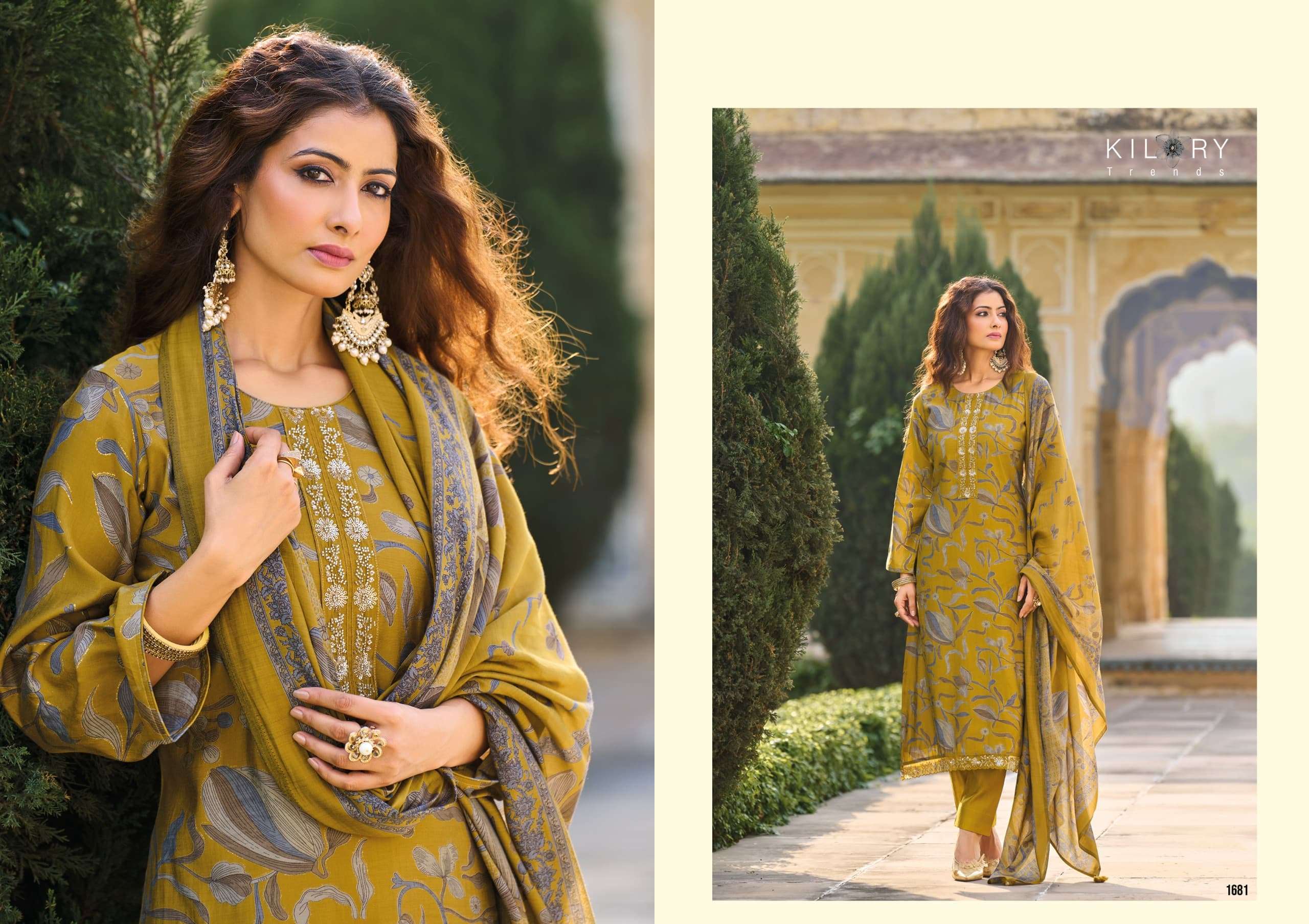 ODDNY BY KILORY TRENDS IN PURE MUSLIN WITH FANCY HAND WORK 