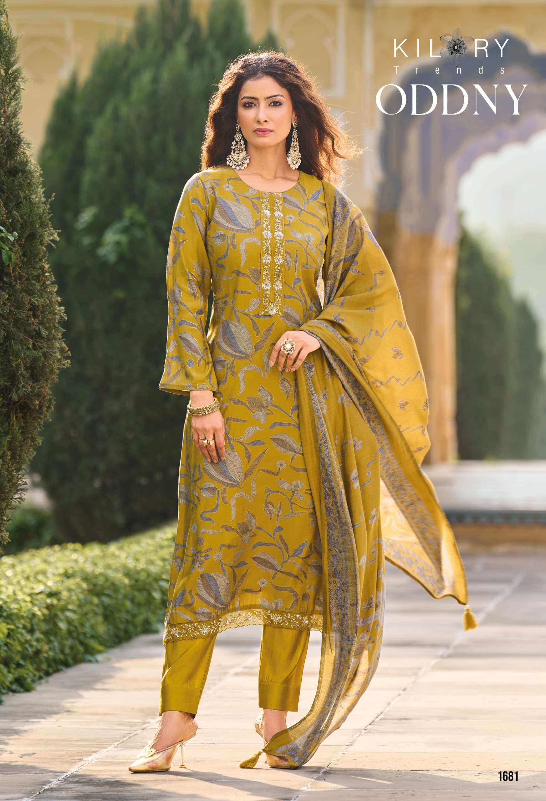 ODDNY BY KILORY TRENDS IN PURE MUSLIN WITH FANCY HAND WORK 