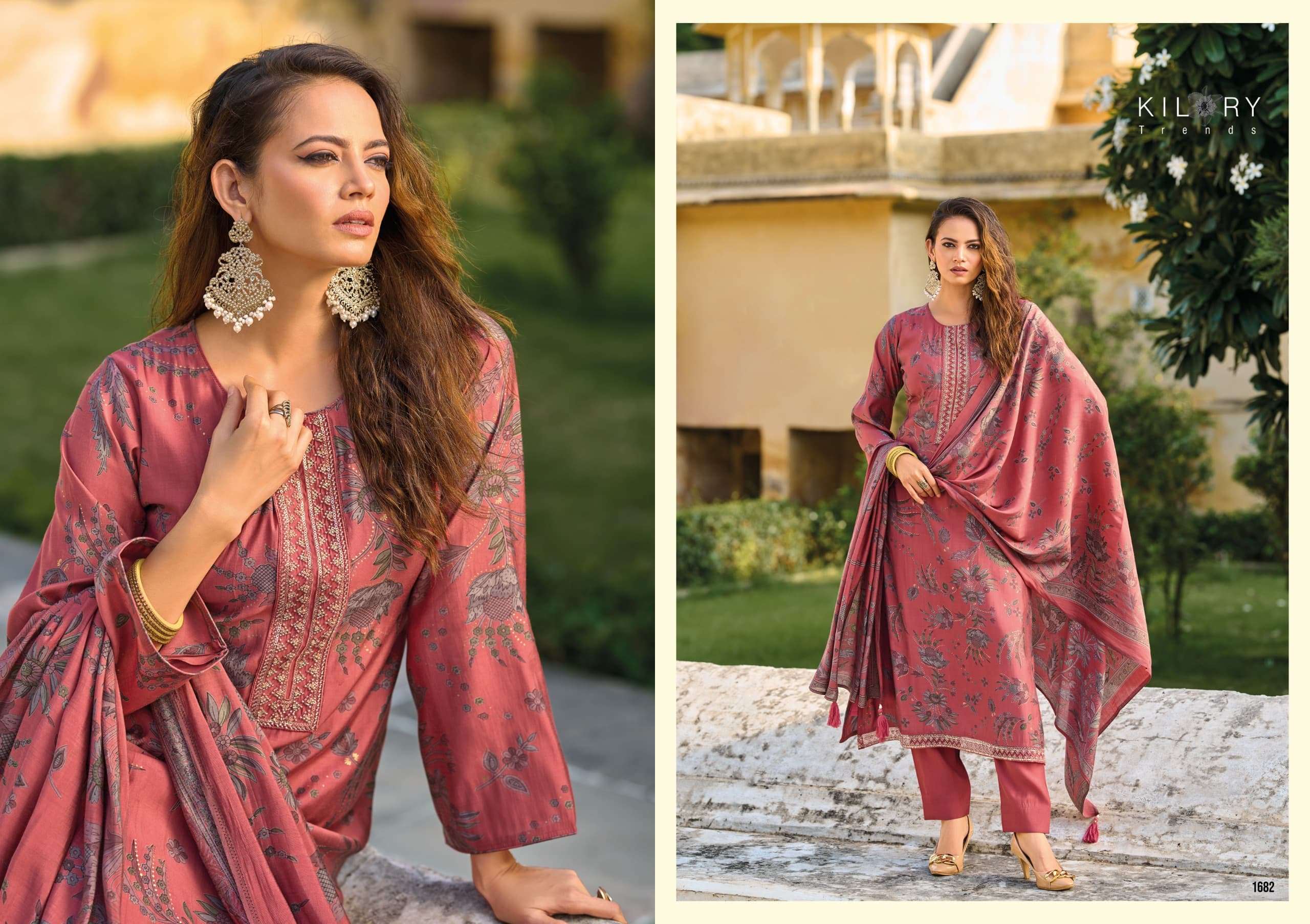 ODDNY BY KILORY TRENDS IN PURE MUSLIN WITH FANCY HAND WORK 