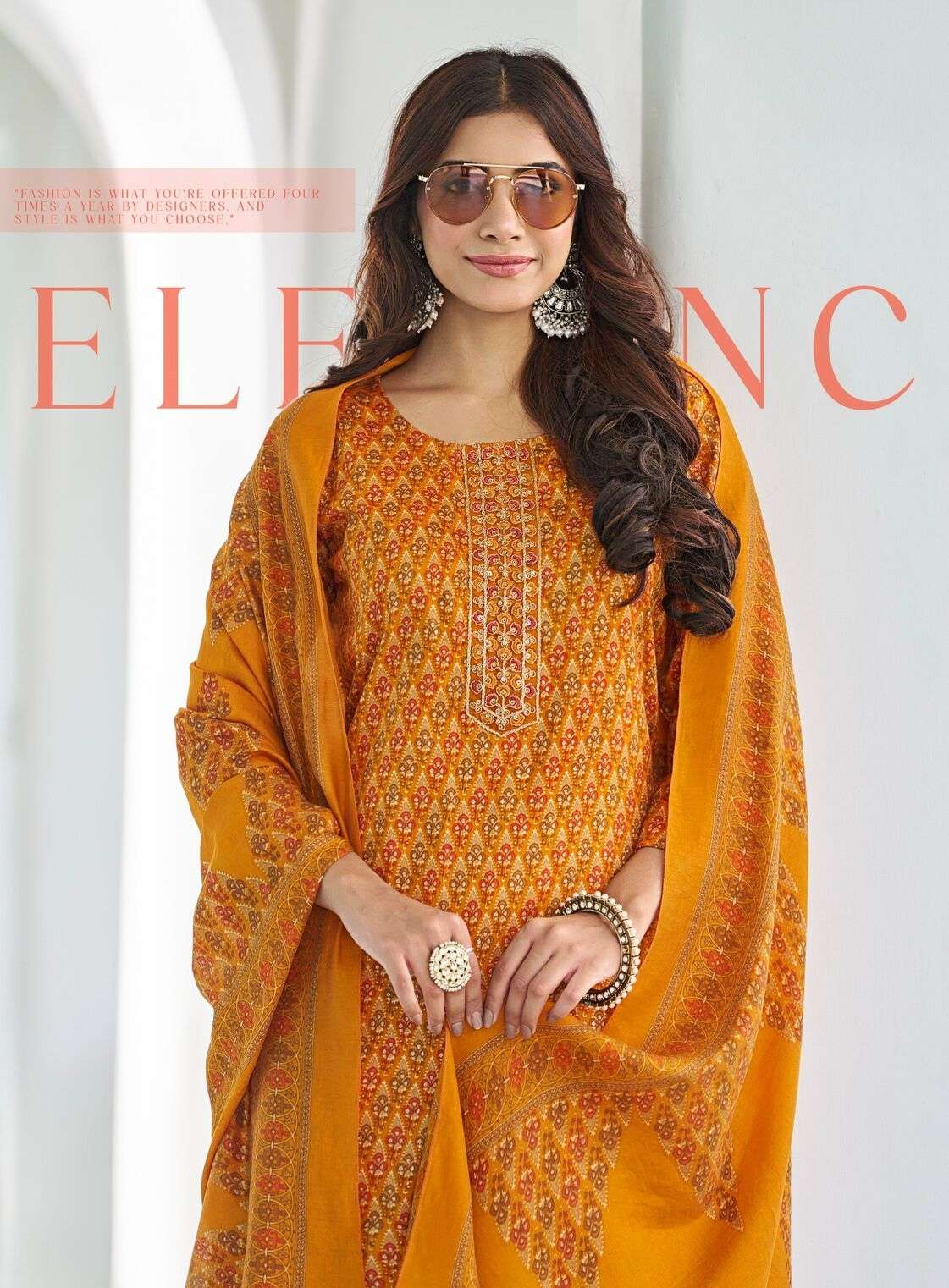 PARKER VOL-1 BY RADHIKA LIFESTYLE IN JAM SATIN DISCHARGE  PRINT WITH EMBROIDERY WORK