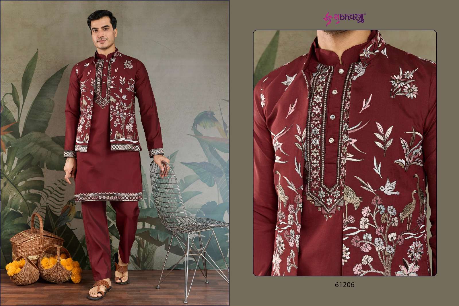 RAJWADA ATTIRE-4 BY SHUBHVASTRA NEW KURTA COLLOCTION WITH OPEN JACKET STYLE 