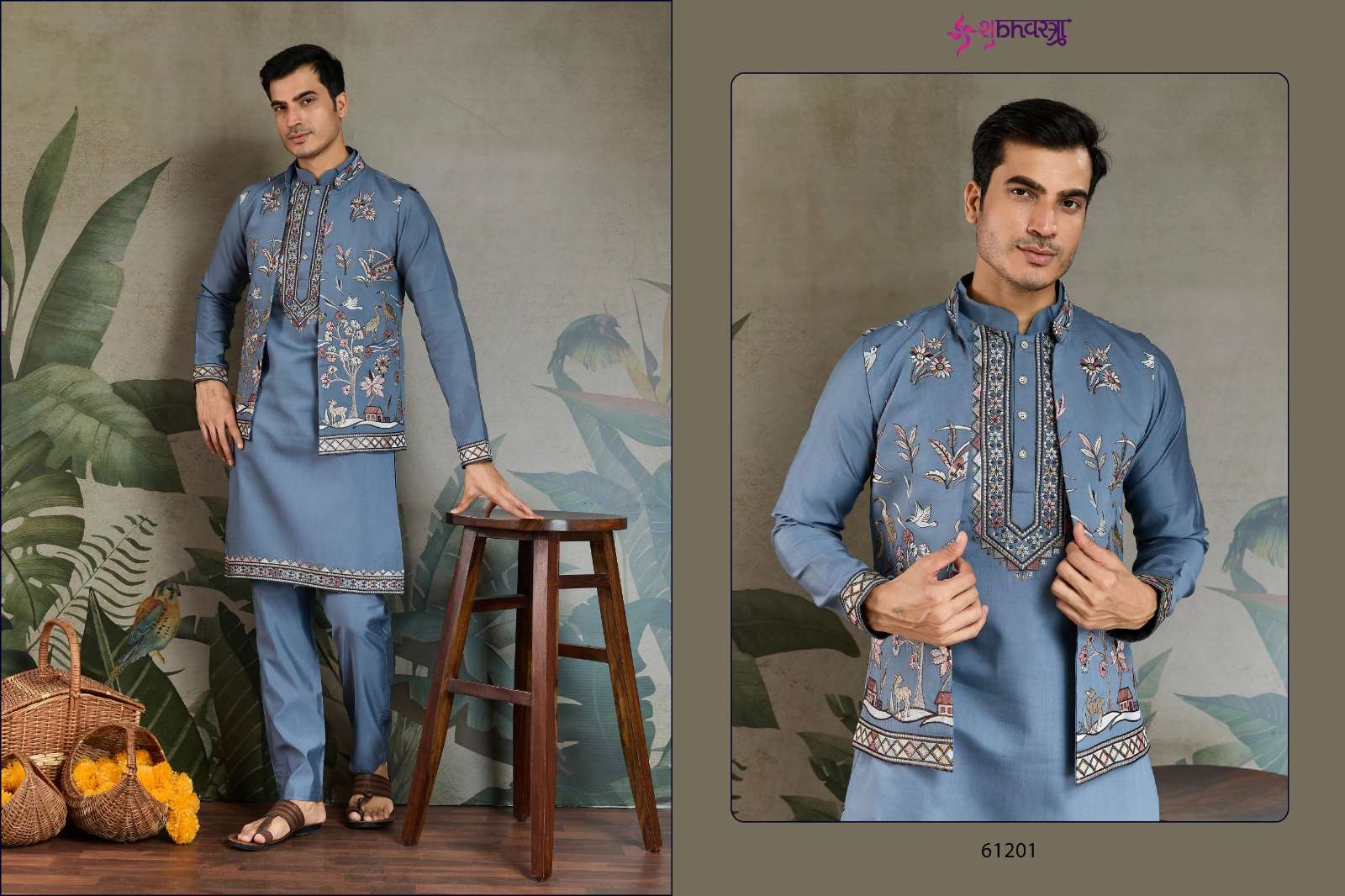 RAJWADA ATTIRE-4 BY SHUBHVASTRA NEW KURTA COLLOCTION WITH OPEN JACKET STYLE 