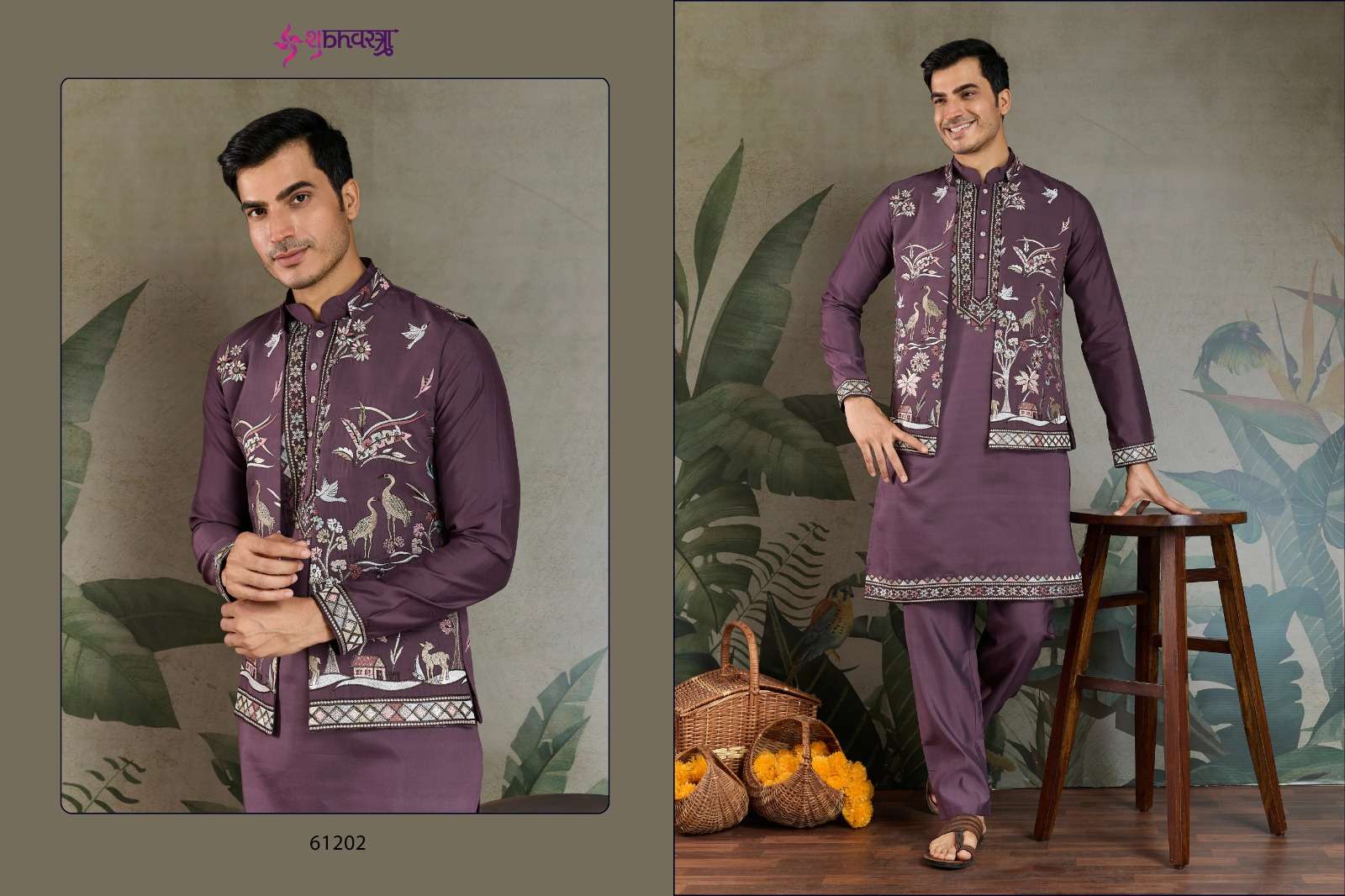RAJWADA ATTIRE-4 BY SHUBHVASTRA NEW KURTA COLLOCTION WITH OPEN JACKET STYLE 