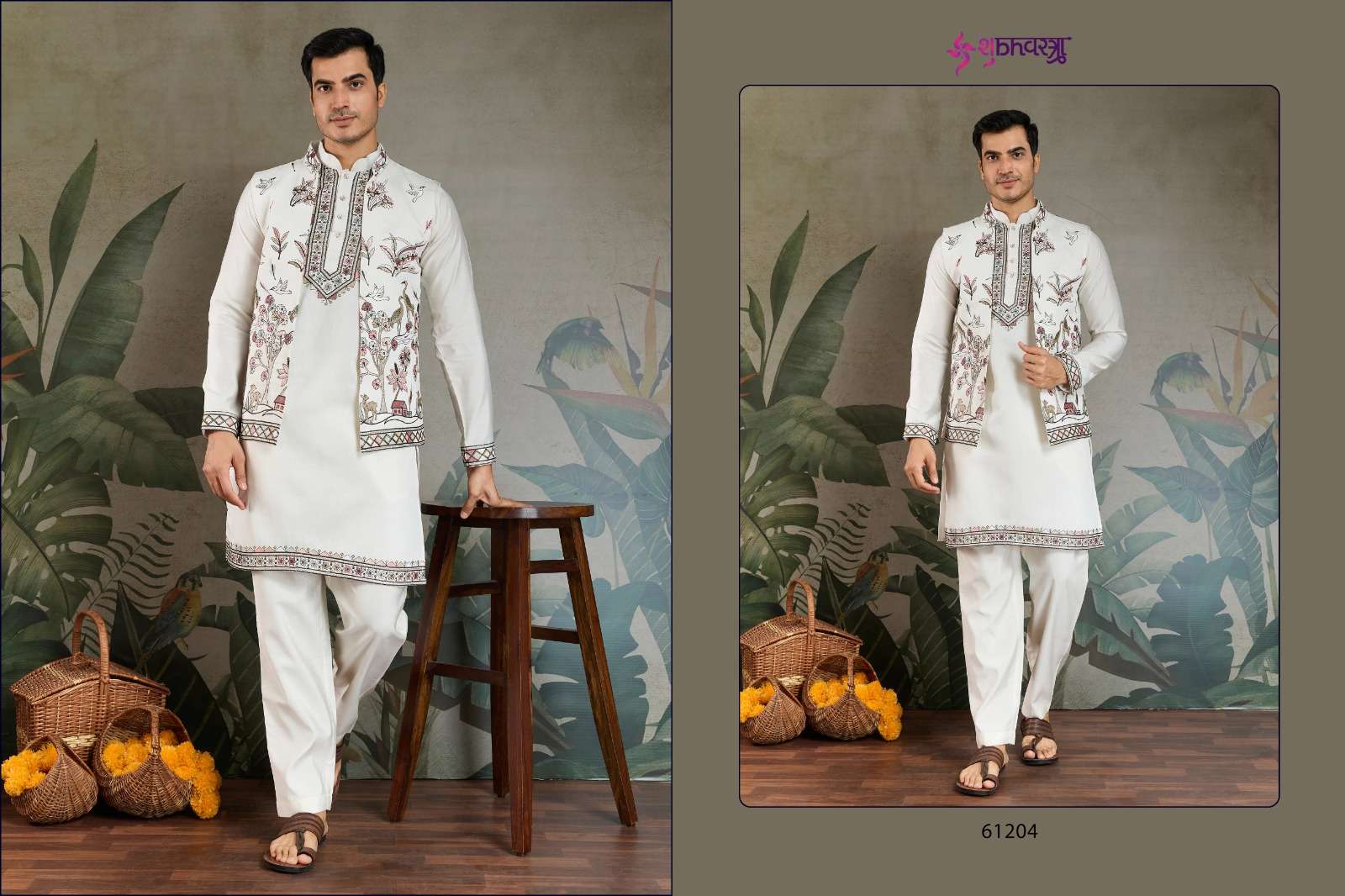 RAJWADA ATTIRE-4 BY SHUBHVASTRA NEW KURTA COLLOCTION WITH OPEN JACKET STYLE 
