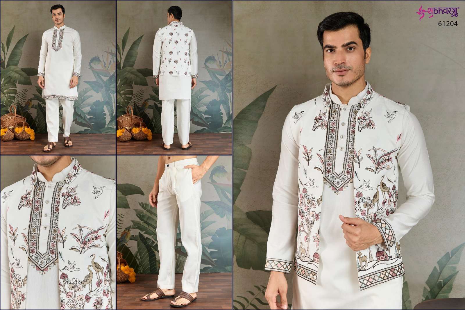 RAJWADA ATTIRE-4 BY SHUBHVASTRA NEW KURTA COLLOCTION WITH OPEN JACKET STYLE 