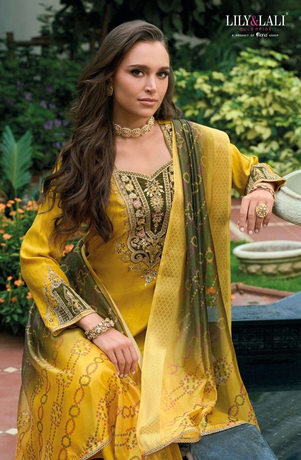 SAJAWAT BY LILY & LALI IN VISCOSE FABRICS WITH COTTON LINING & EMBROIDERY WORK 