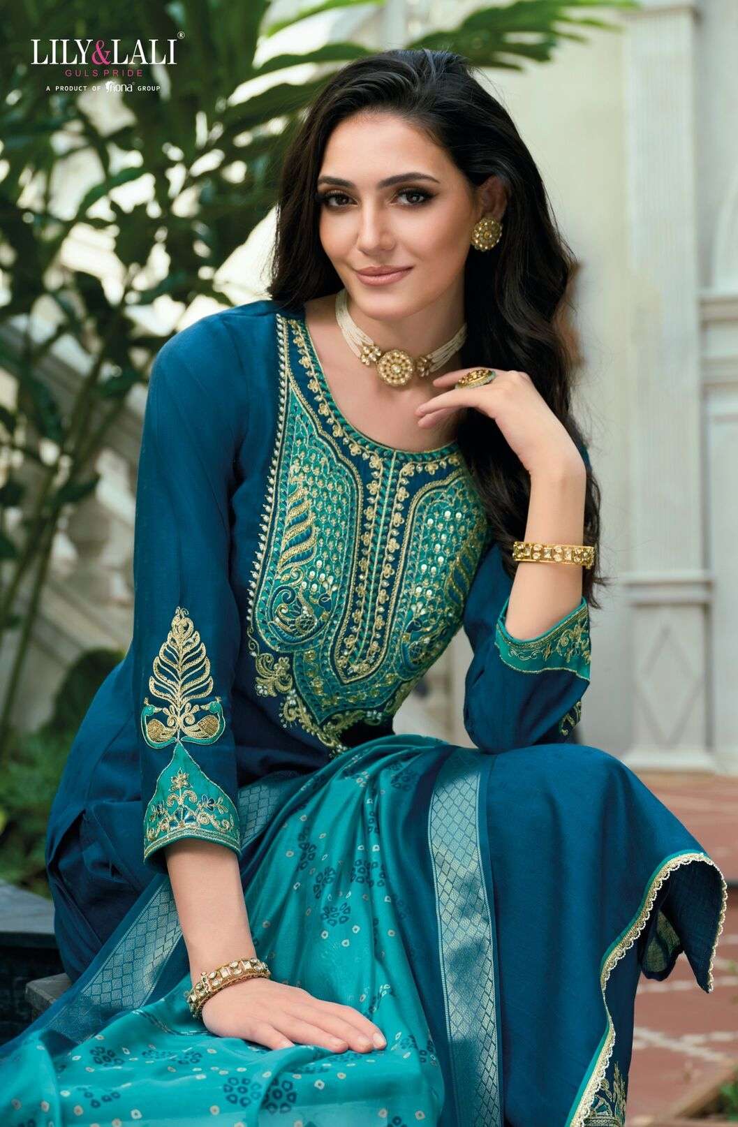 SAJAWAT BY LILY & LALI IN VISCOSE FABRICS WITH COTTON LINING & EMBROIDERY WORK 