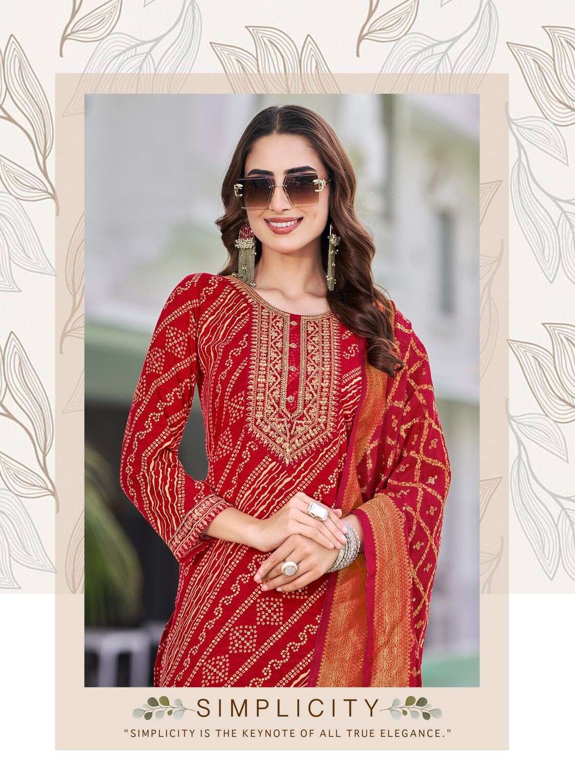 SAJNI VOL-2 BY RADHIKA LIFE STYLE IN REYON PRINT KURTI PANT WITH DUPATTA 