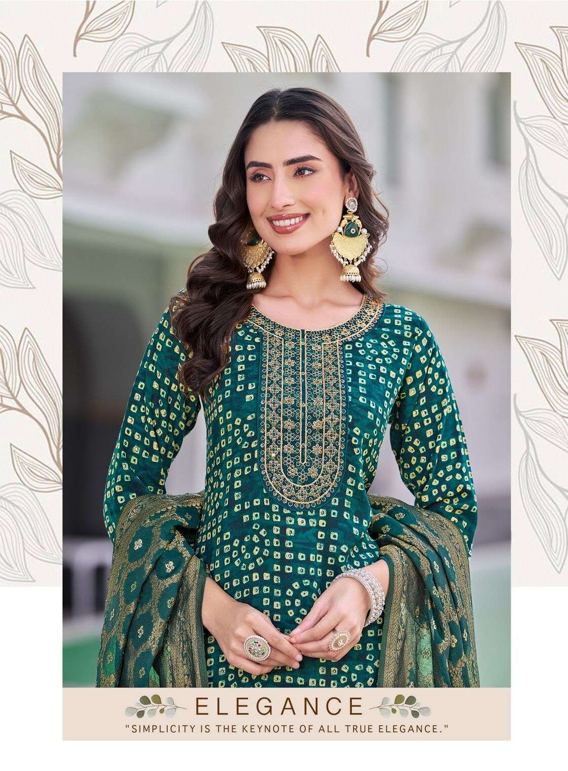 SAJNI VOL-2 BY RADHIKA LIFE STYLE IN REYON PRINT KURTI PANT WITH DUPATTA 
