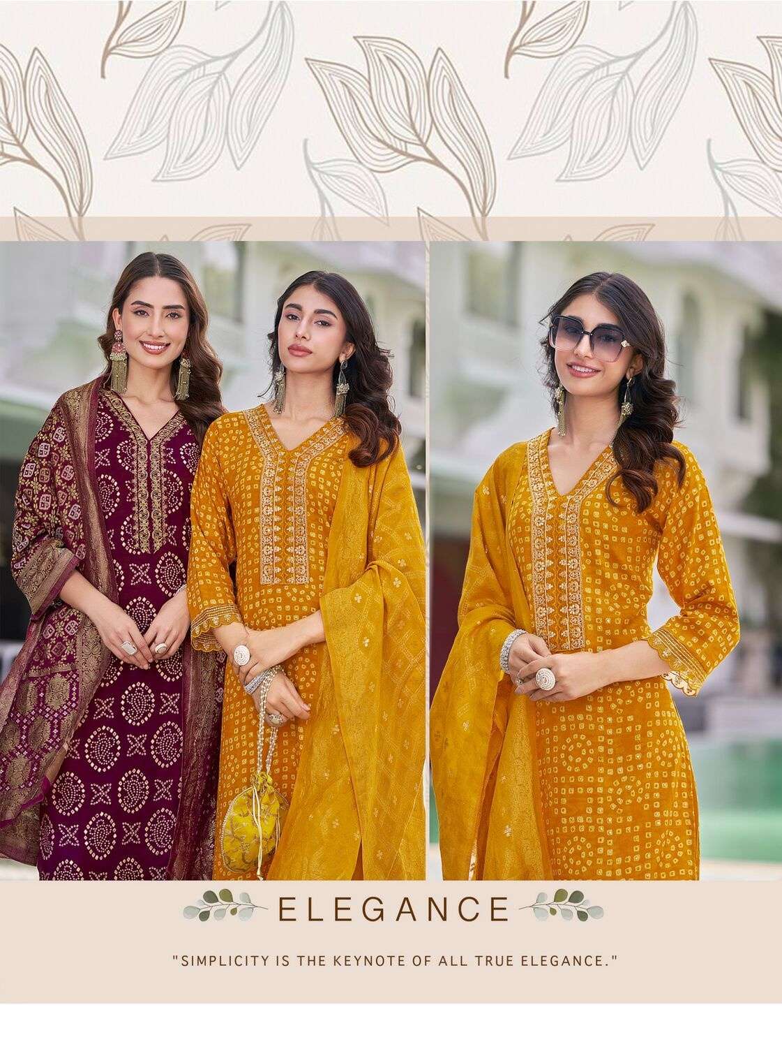 SAJNI VOL-2 BY RADHIKA LIFE STYLE IN REYON PRINT KURTI PANT WITH DUPATTA 