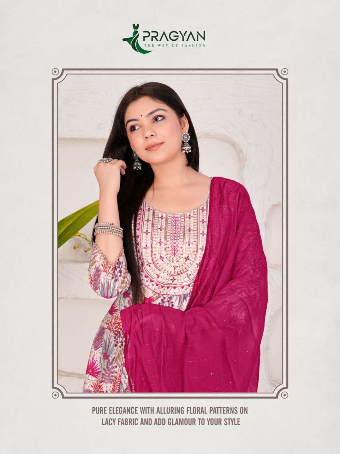 SAMORA VOL-2 BY PRAGYAN IN MODAL CHANDERI SILK WITH FANCY EMBROIDERY WORK ANARKALI TOP 