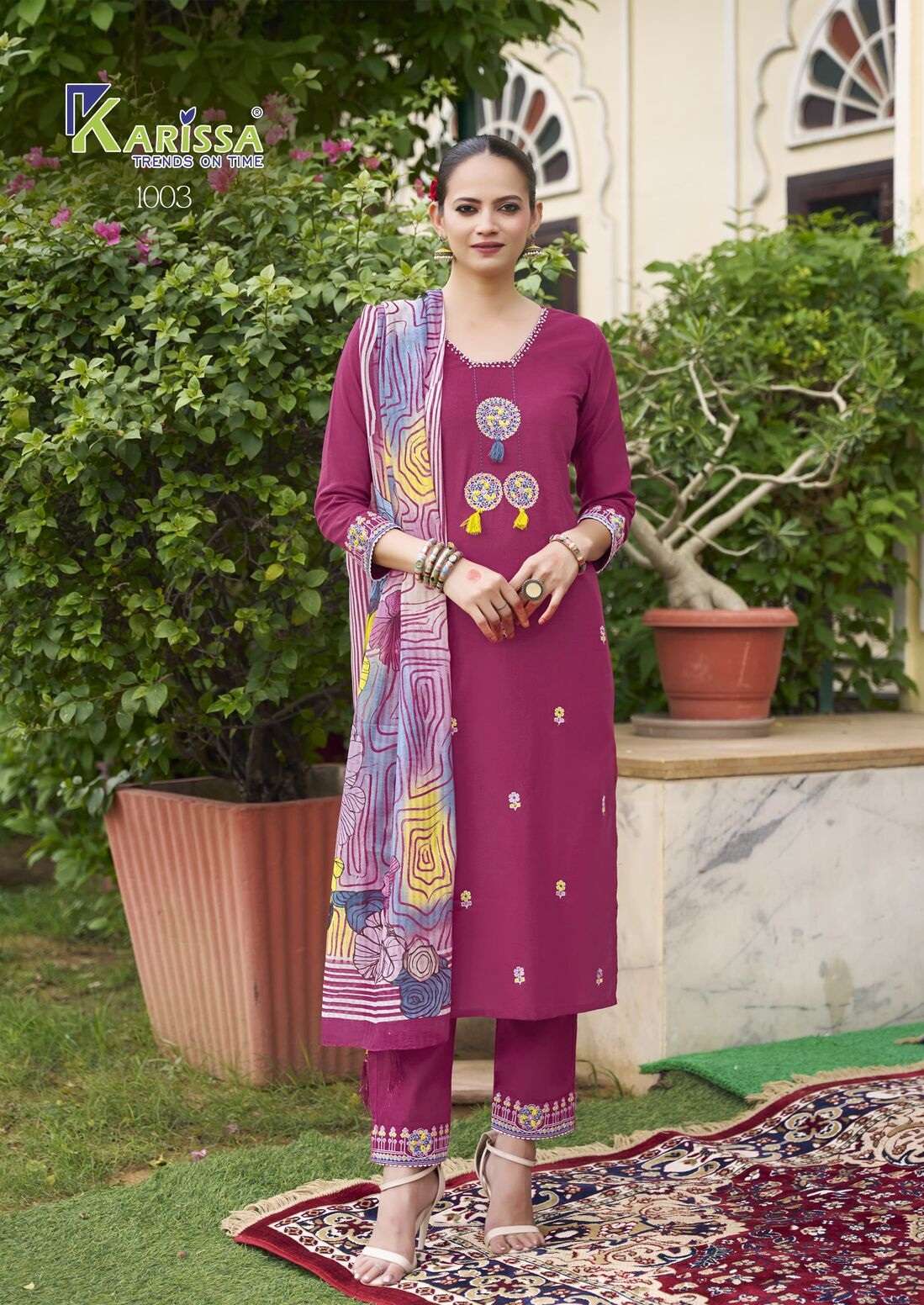 SANIA BY KARISSA IN PREMIUM PURE HEAVY COTTON FLEX TOP BOTTOM WITH DUPATTA