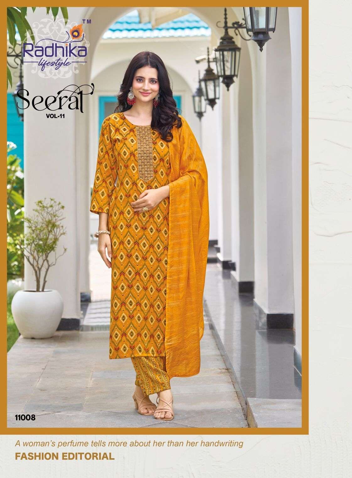 SEERAT VOL:-11 BY RADHIKA LIFESTYLE IN REYON WITH CAPSULE FOIL PRINT AND EMBROIDERY WORK