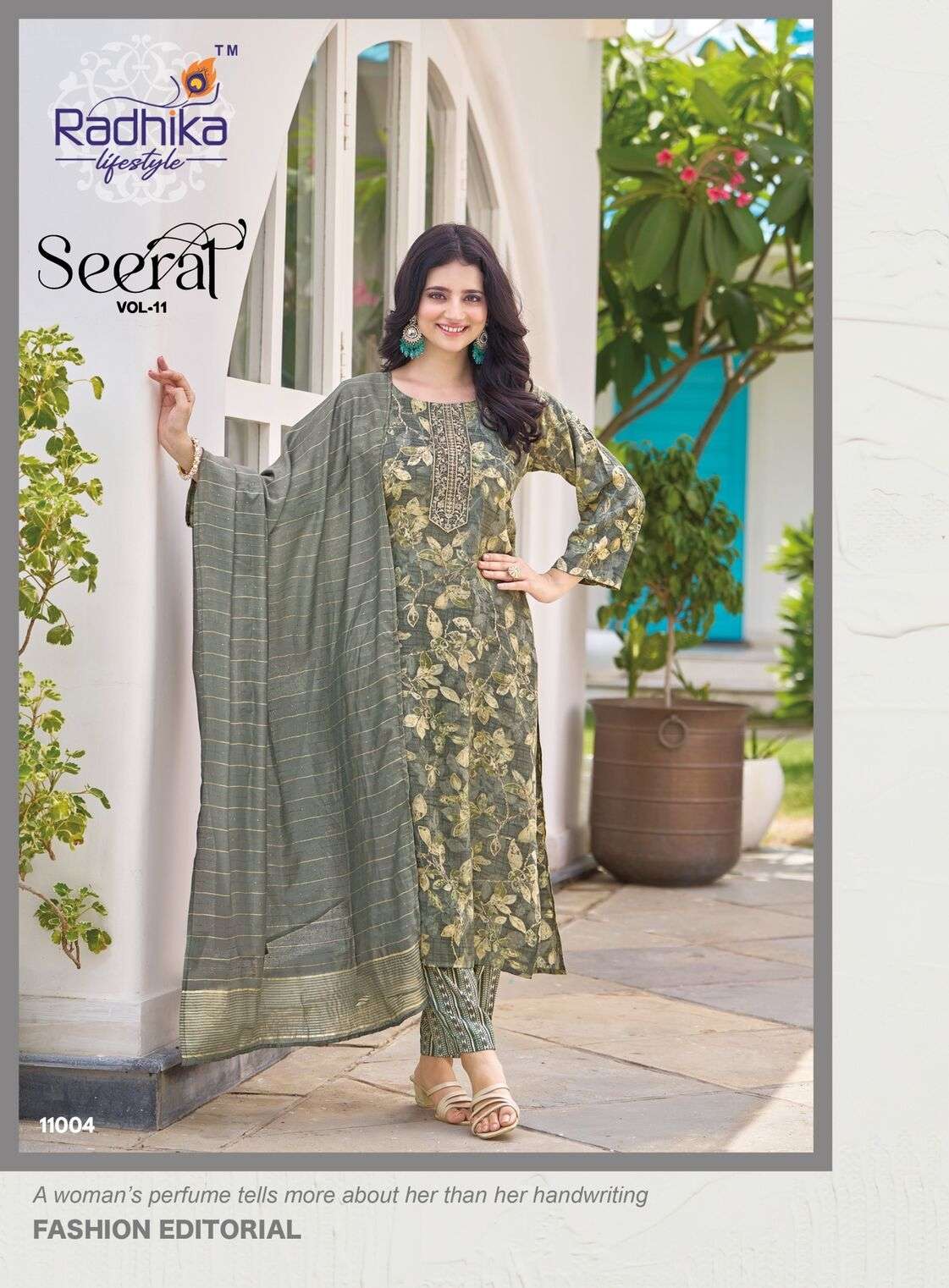 SEERAT VOL:-11 BY RADHIKA LIFESTYLE IN REYON WITH CAPSULE FOIL PRINT AND EMBROIDERY WORK