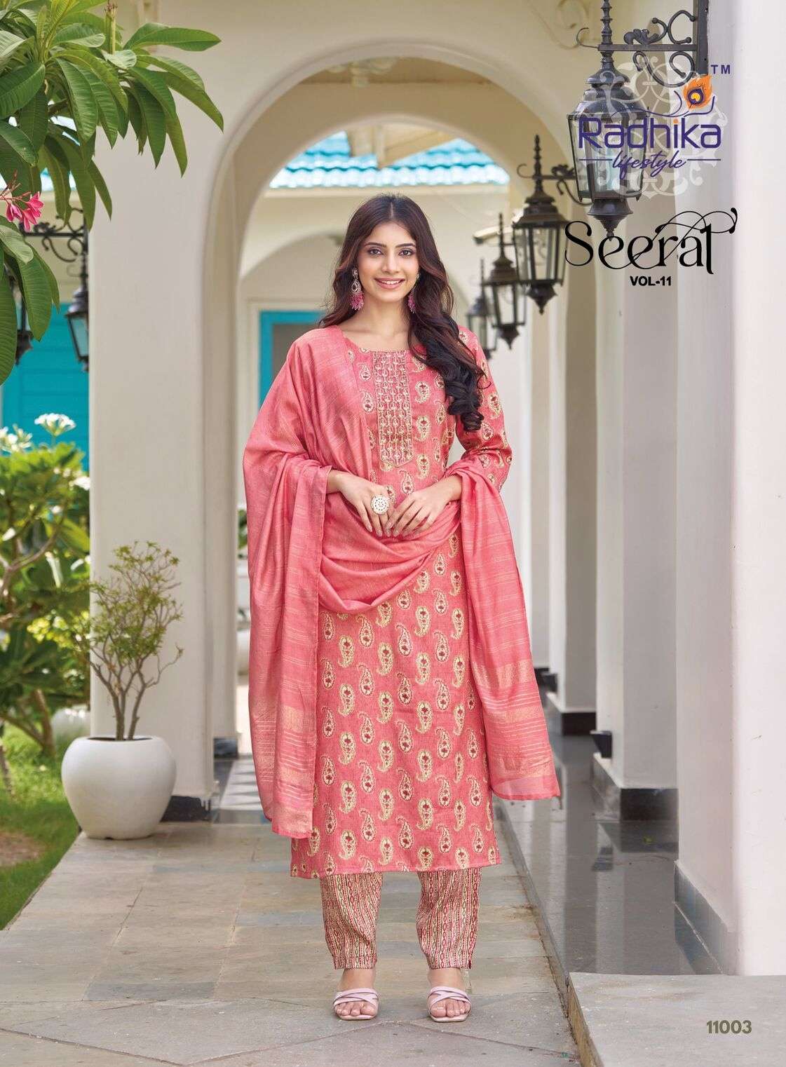 SEERAT VOL:-11 BY RADHIKA LIFESTYLE IN REYON WITH CAPSULE FOIL PRINT AND EMBROIDERY WORK