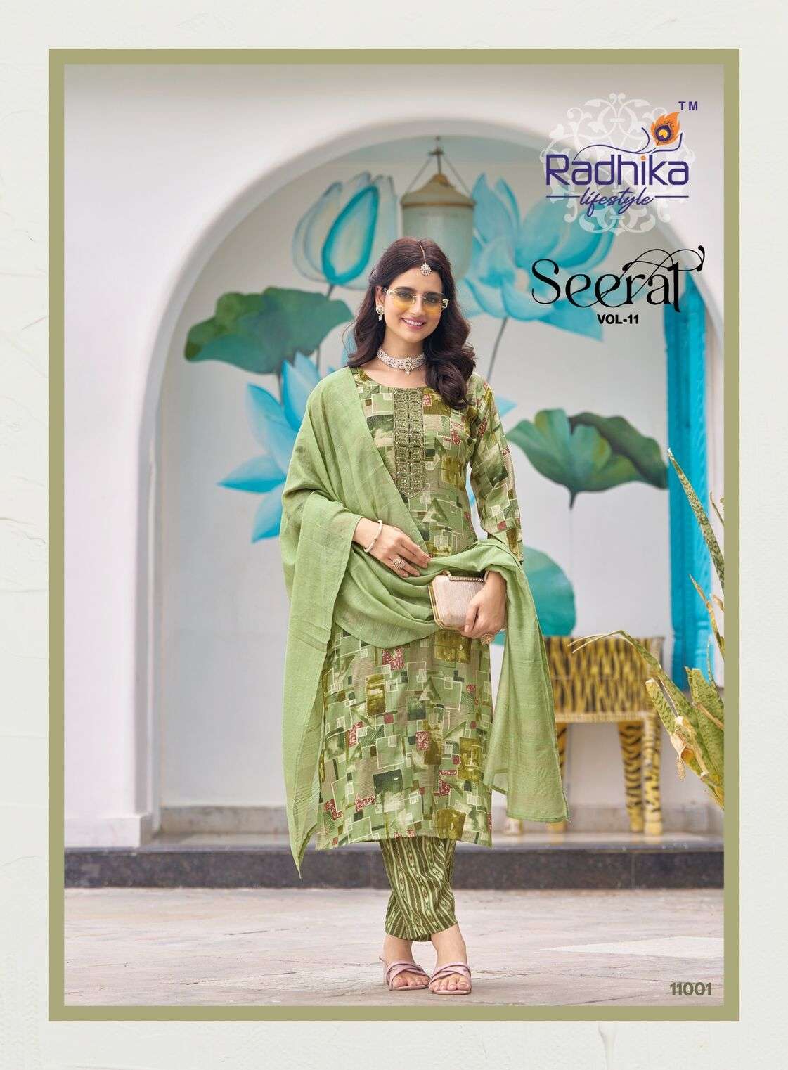 SEERAT VOL:-11 BY RADHIKA LIFESTYLE IN REYON WITH CAPSULE FOIL PRINT AND EMBROIDERY WORK