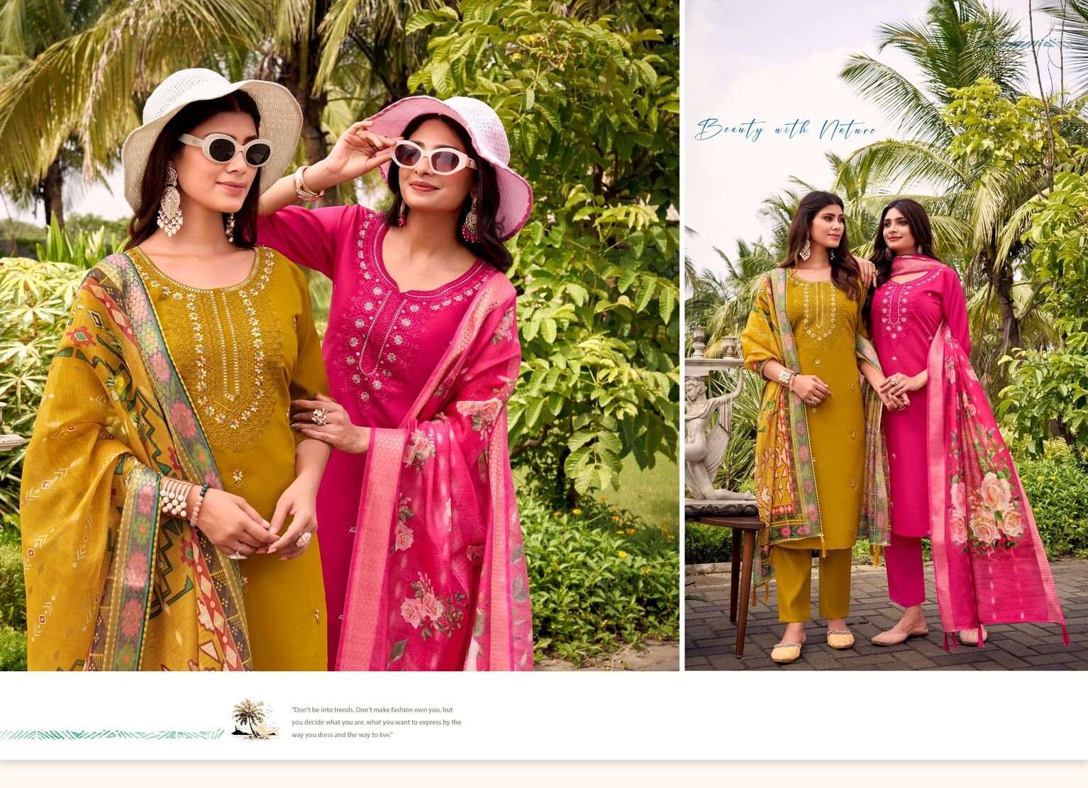 SHAHAR BY ASHWATHA IN LIVA ROMAN SILK WITH JACQUARD BUTTI DIGITAL DUPATTA POCKETS IN PANTS