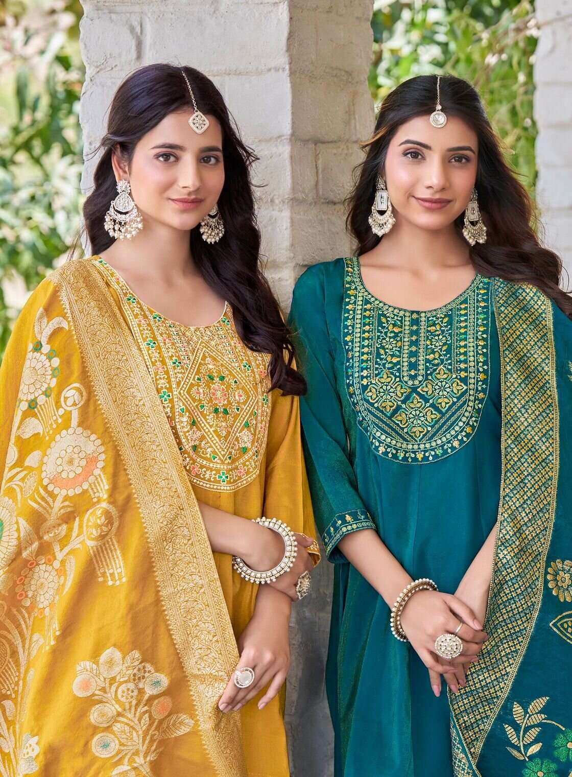 SHAYONA VOL-1 BY RADHIKA LIFESTYLE IN HEAVY SIMAR WITH WORK AND JACQUARD DUPPTTA