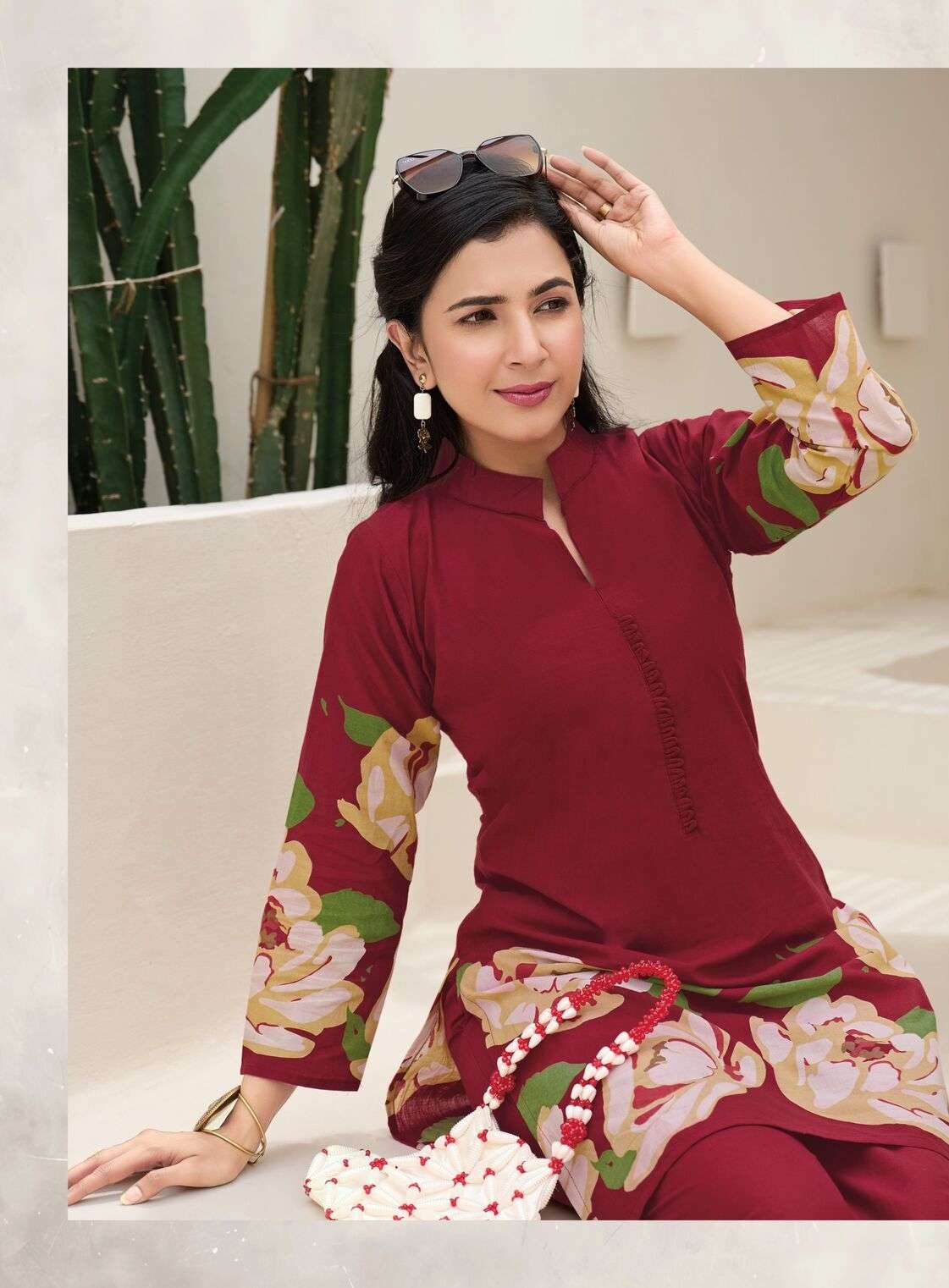 SHINE VOL-2 BY RADHIKA LIFE STYLE IN PURE COTTON DISCHARGE 60-60 PRINT CO-ORD SET 