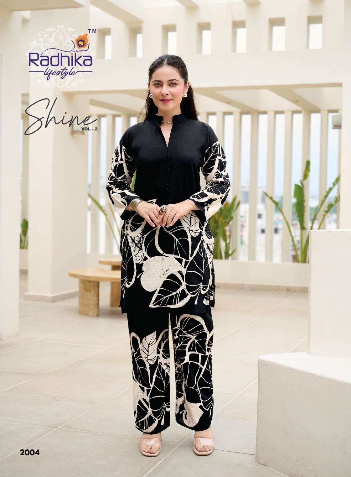 SHINE VOL-2 BY RADHIKA LIFE STYLE IN PURE COTTON DISCHARGE 60-60 PRINT CO-ORD SET 