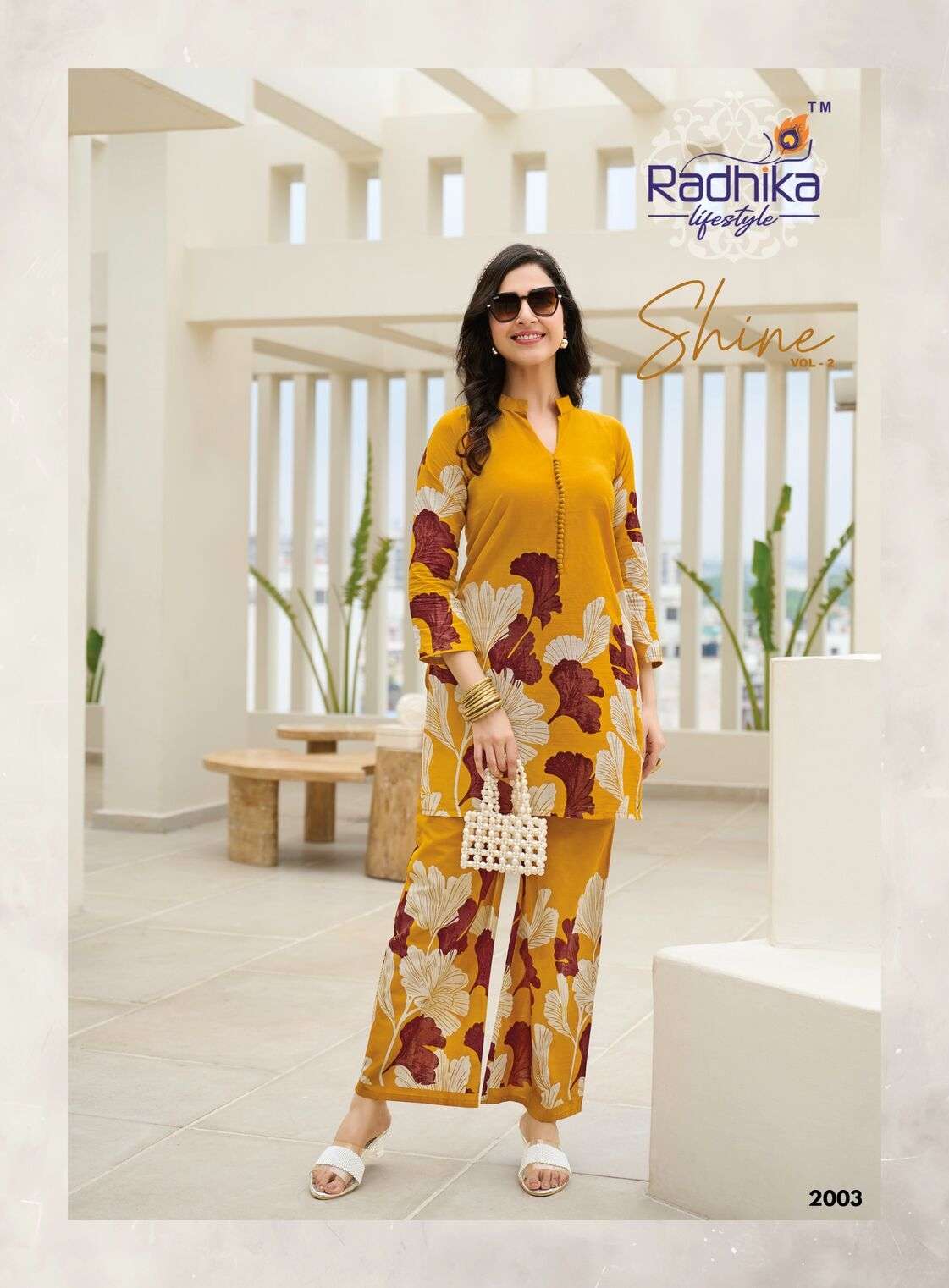 SHINE VOL-2 BY RADHIKA LIFE STYLE IN PURE COTTON DISCHARGE 60-60 PRINT CO-ORD SET 