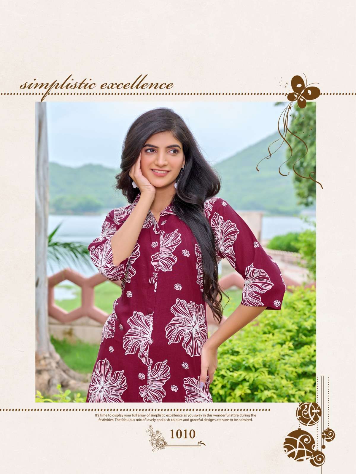 SHIVU-2 BY PAAVI IN HEAVY RAYON FLWER PRINT WITH POCKET CO-ORD SET 