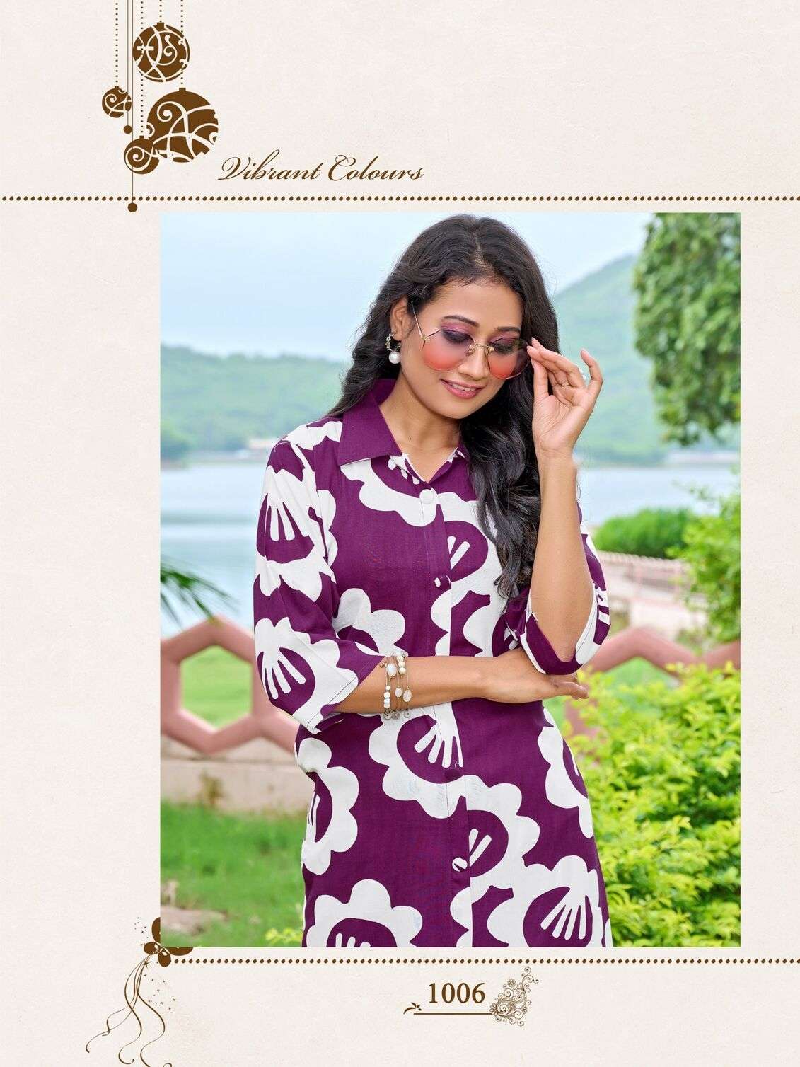 SHIVU-2 BY PAAVI IN HEAVY RAYON FLWER PRINT WITH POCKET CO-ORD SET 