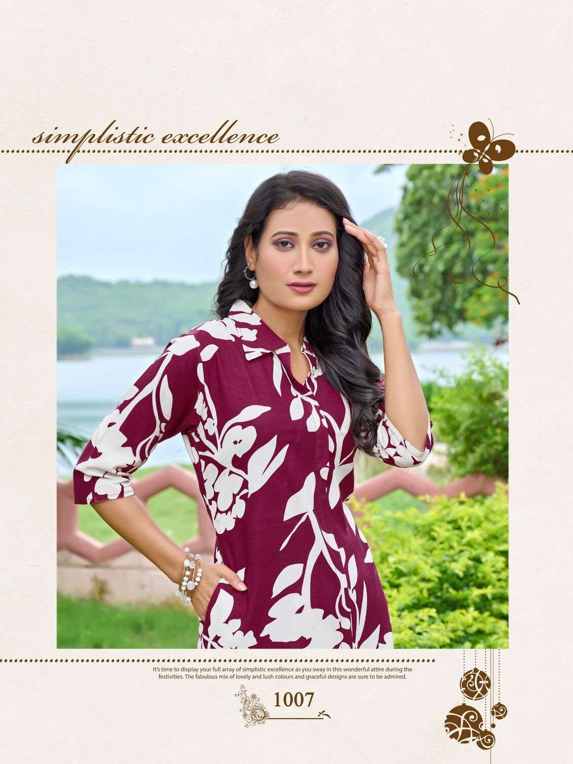 SHIVU-2 BY PAAVI IN HEAVY RAYON FLWER PRINT WITH POCKET CO-ORD SET 