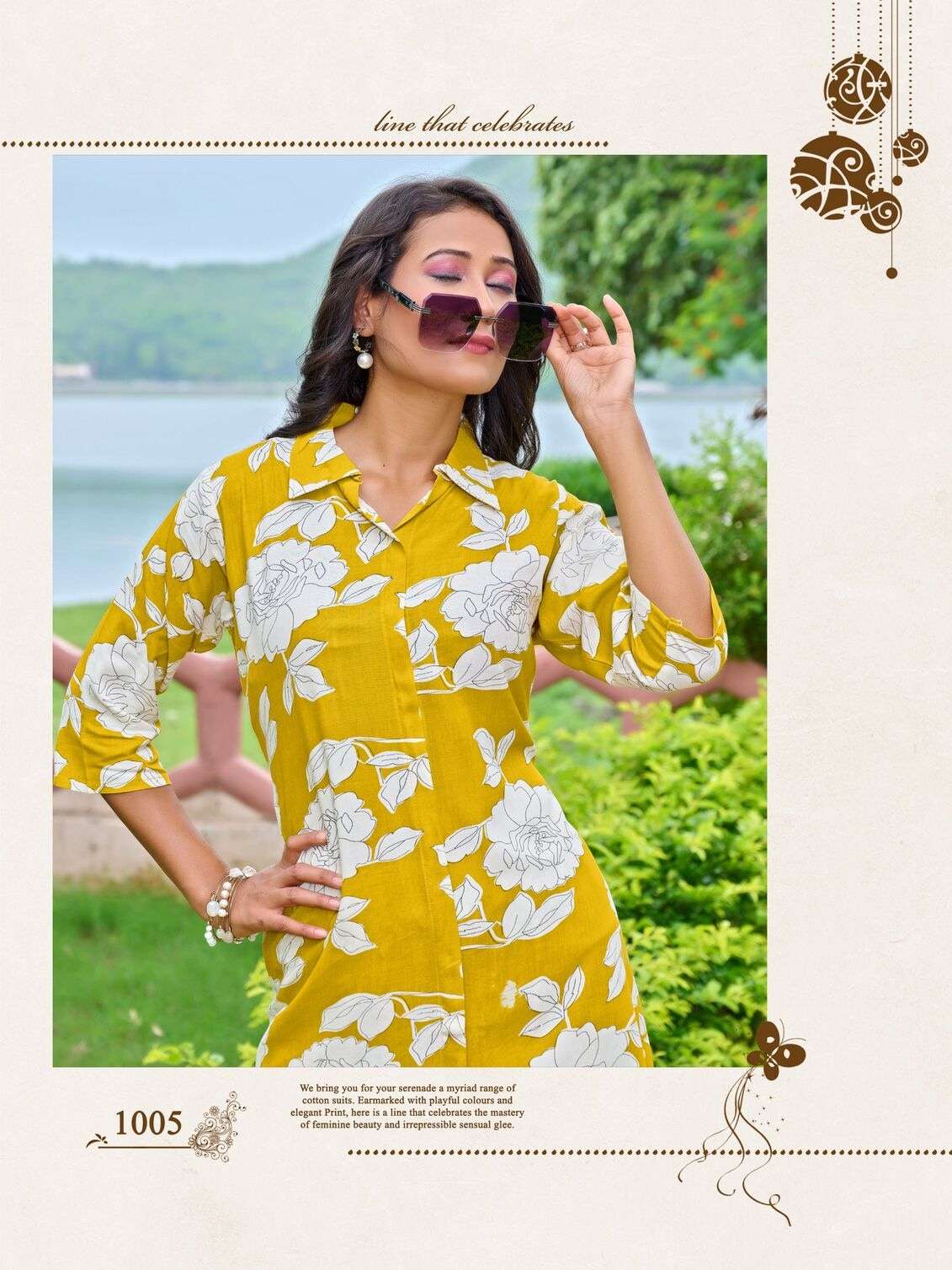 SHIVU-2 BY PAAVI IN HEAVY RAYON FLWER PRINT WITH POCKET CO-ORD SET 