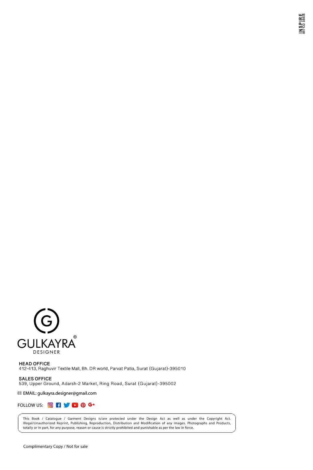 SONIKA BY GULKAYRA DESIGNER IN REAL CHINON WITH DIGITAL PRINT AND EMBROIDERY WORK 