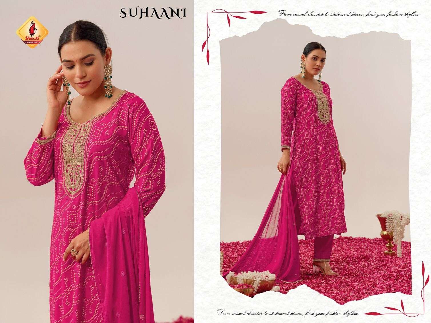 STYLE SUTRA BY SHRUTI SUITS IN PURE VISCOSE VATICAN SOFT SILK WITH TRENDY PRINTS 