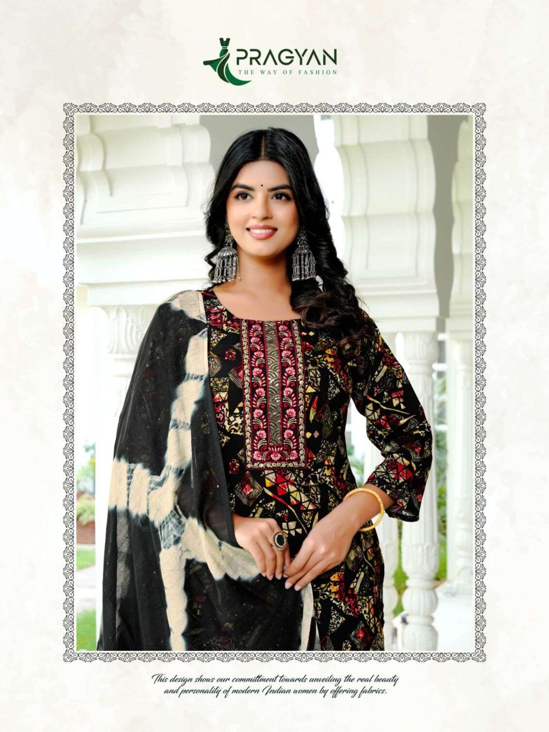 VANI VOL-1 BY PRAGYAN IN HEAVY RAYON PRINTED TOP BOTTOM AND FANCY EMBROIDERY WORK 