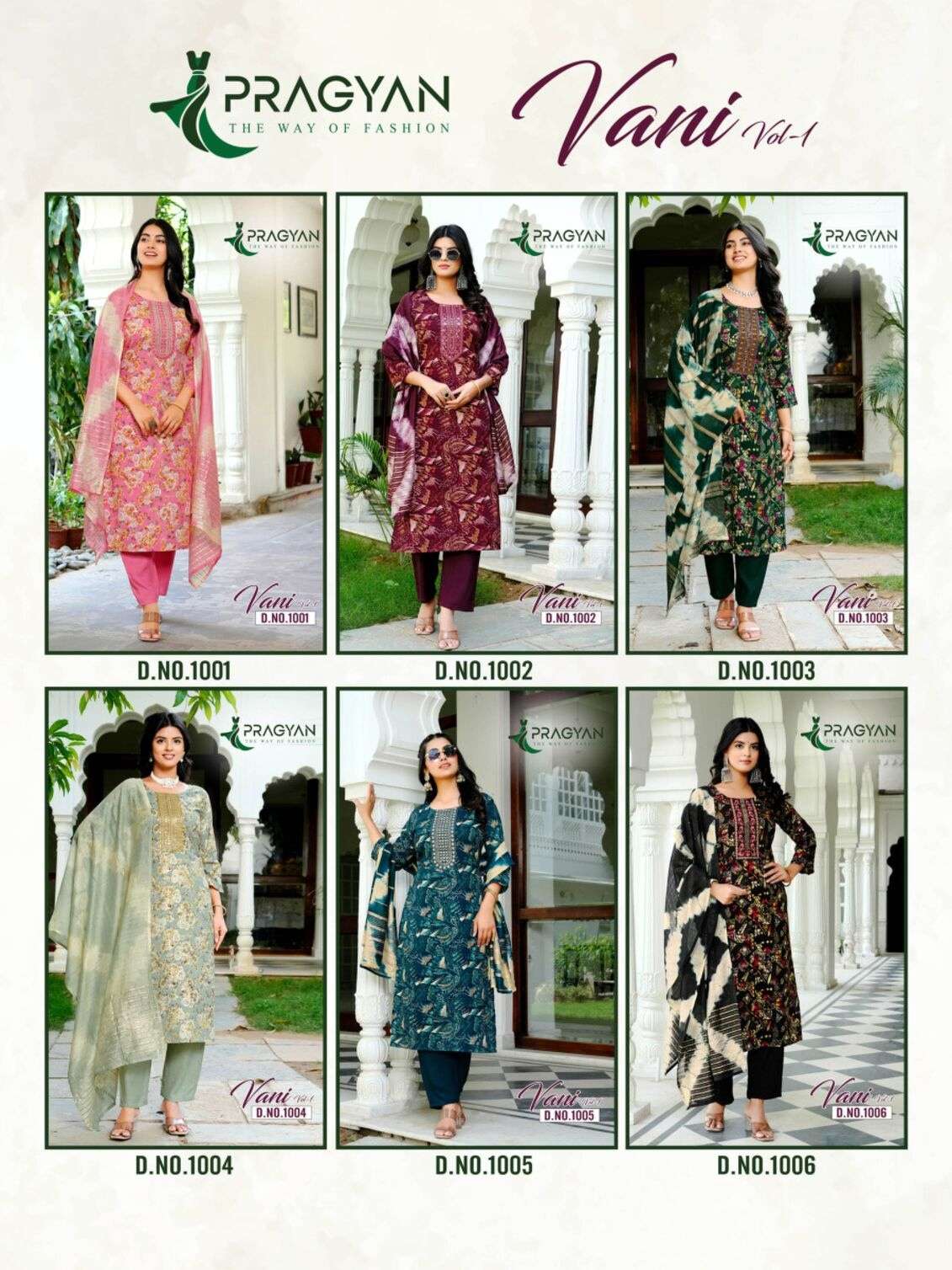 VANI VOL-1 BY PRAGYAN IN HEAVY RAYON PRINTED TOP BOTTOM AND FANCY EMBROIDERY WORK 