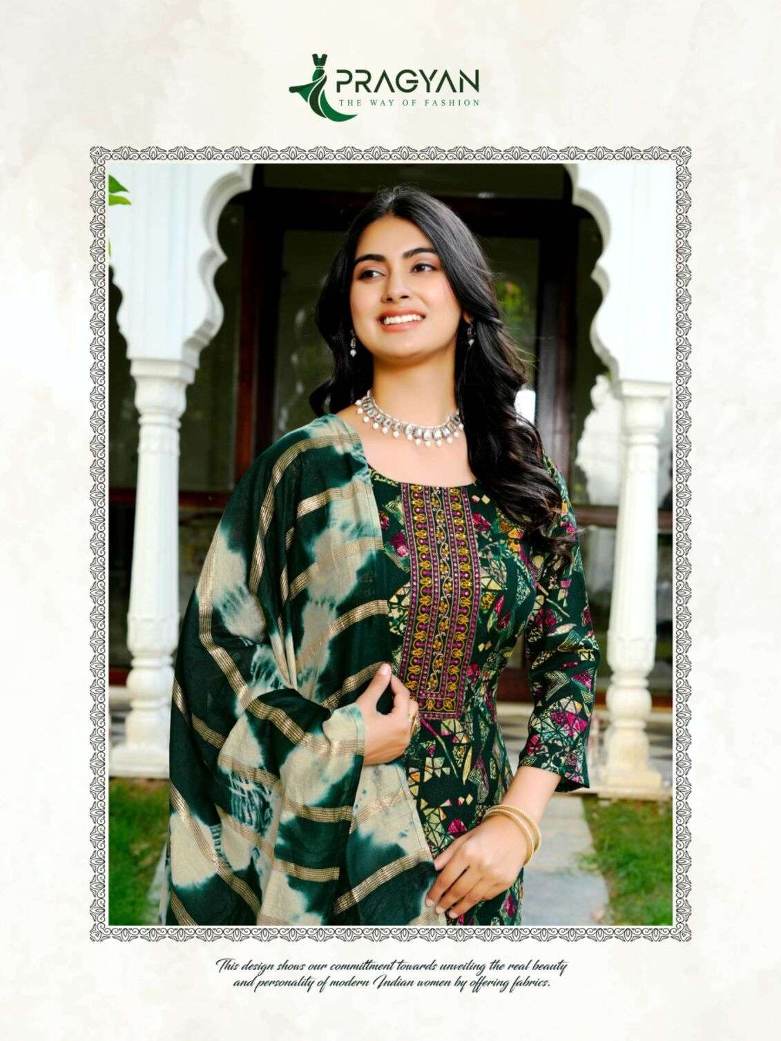 VANI VOL-1 BY PRAGYAN IN HEAVY RAYON PRINTED TOP BOTTOM AND FANCY EMBROIDERY WORK 