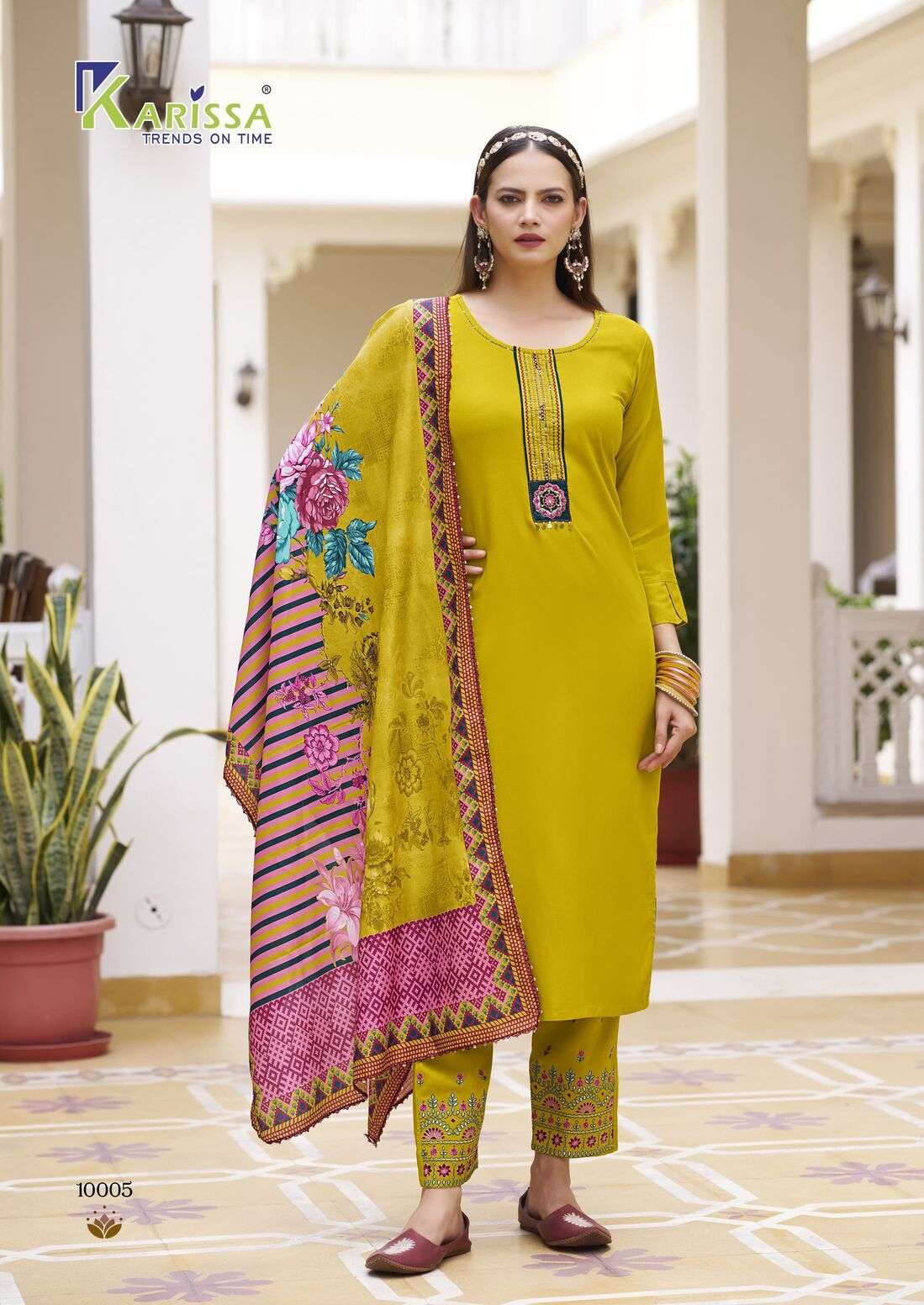 VIDISHA VOL-10 BY KARISSA IN PREMIUM LIVE RAYON WITH 3 PCS CONCEPT WITH HAND WORK