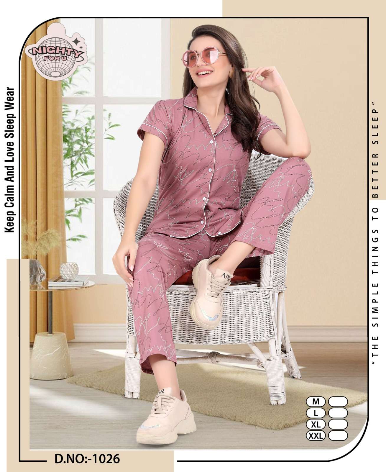 VOL :- 1026 BY NIGHTY FOR U IN HOSIERY NIGHTY SUIT 