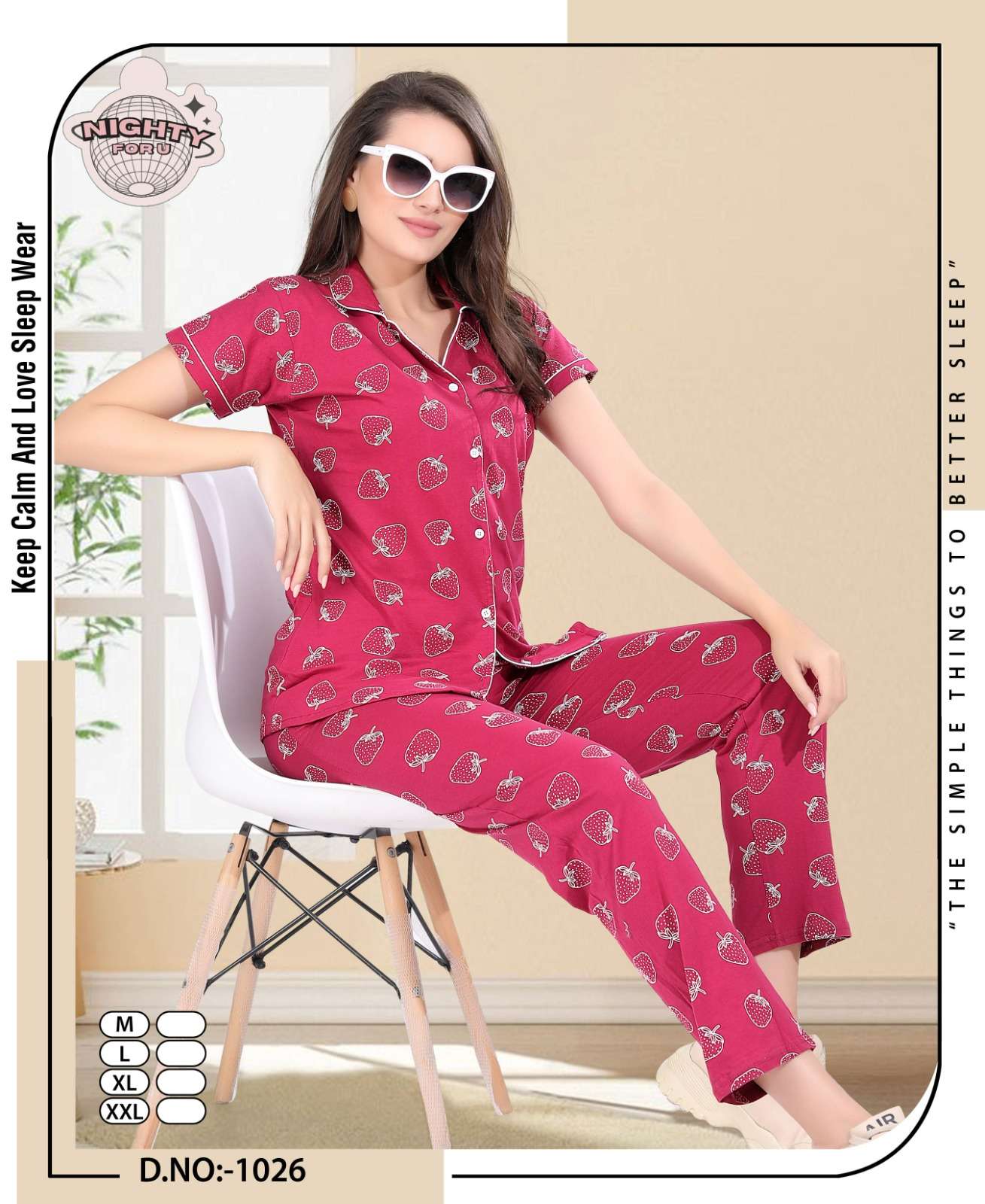 VOL :- 1026 BY NIGHTY FOR U IN HOSIERY NIGHTY SUIT 